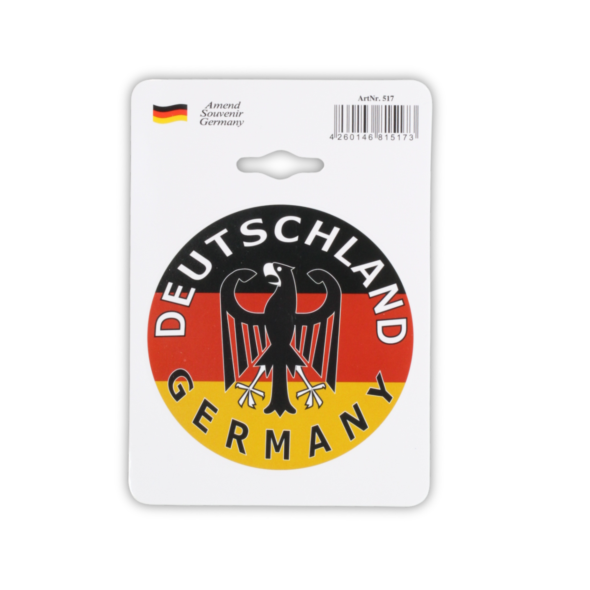Aufkleber Adler schwarz-rot-gelb