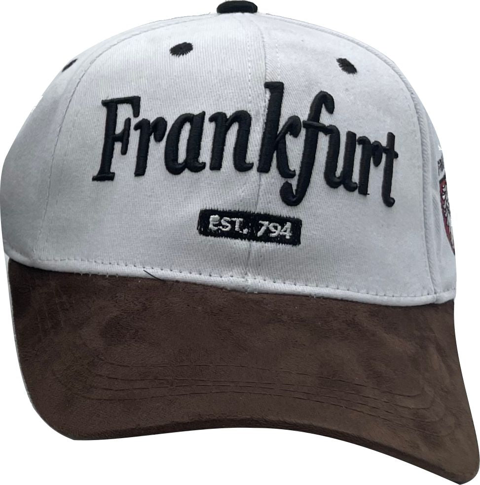 Cap Leder Frankfurt weiß