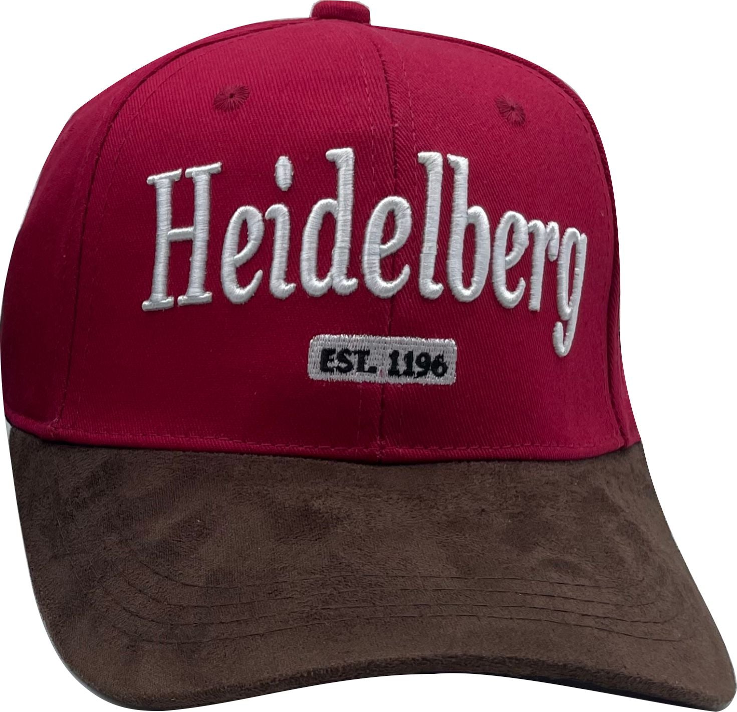 Cap leather Heidelberg red