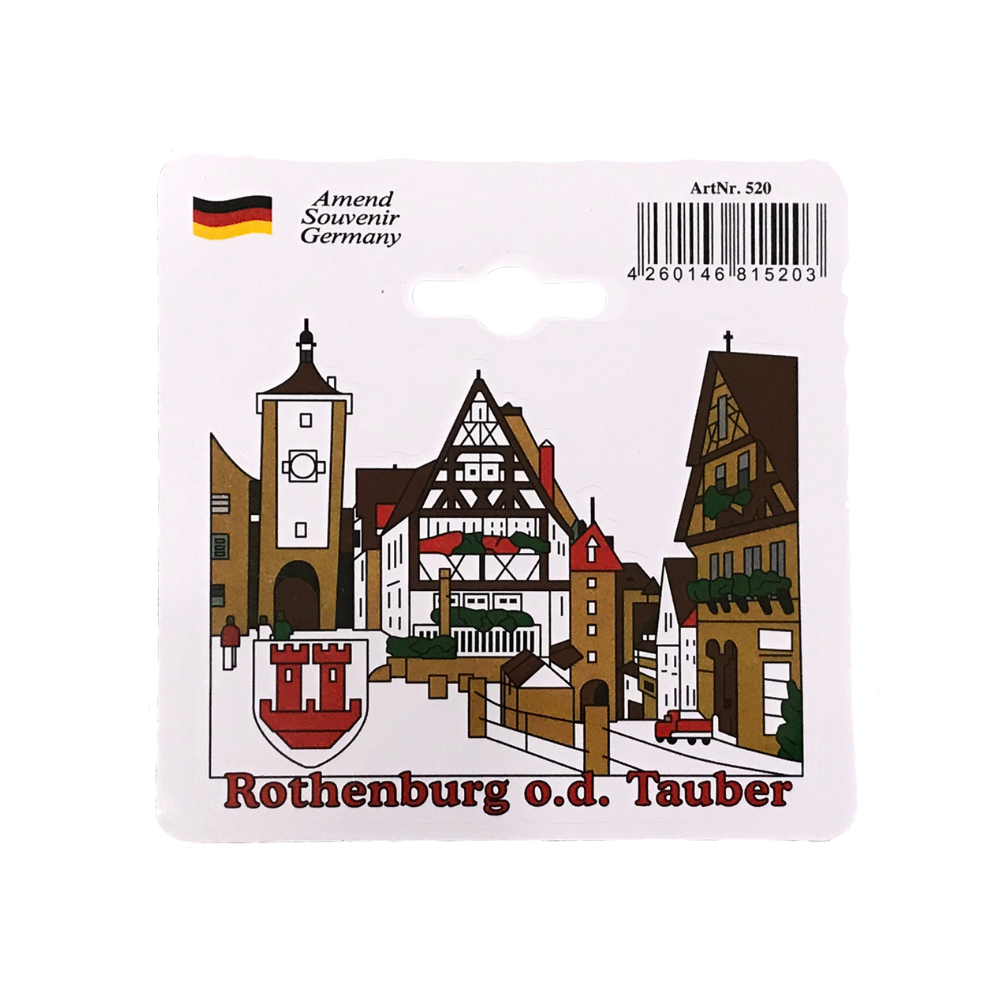 Sticker Rothenburg view