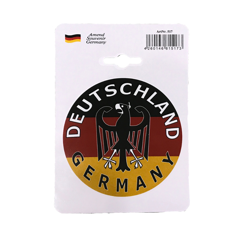 Sticker eagle black-red-yellow