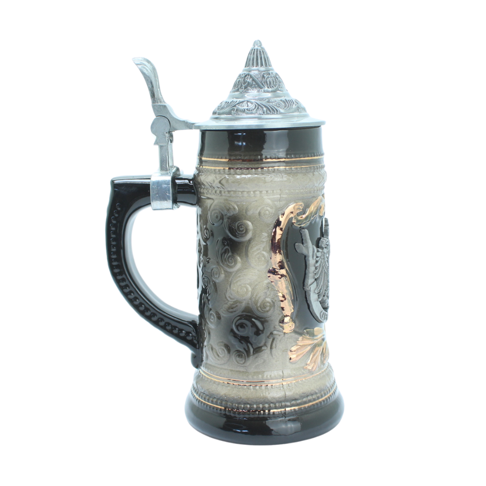 Large beer mug Germany plaque