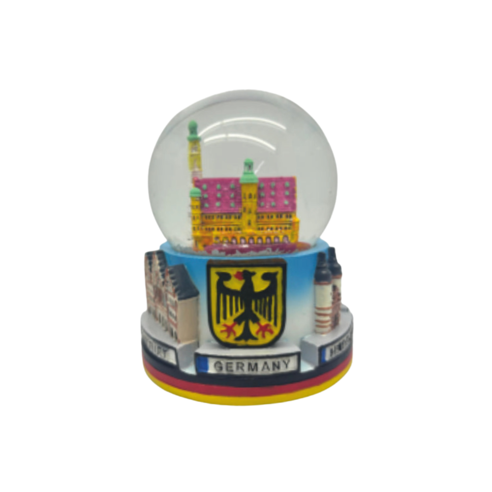 Snow globe FFM large silver