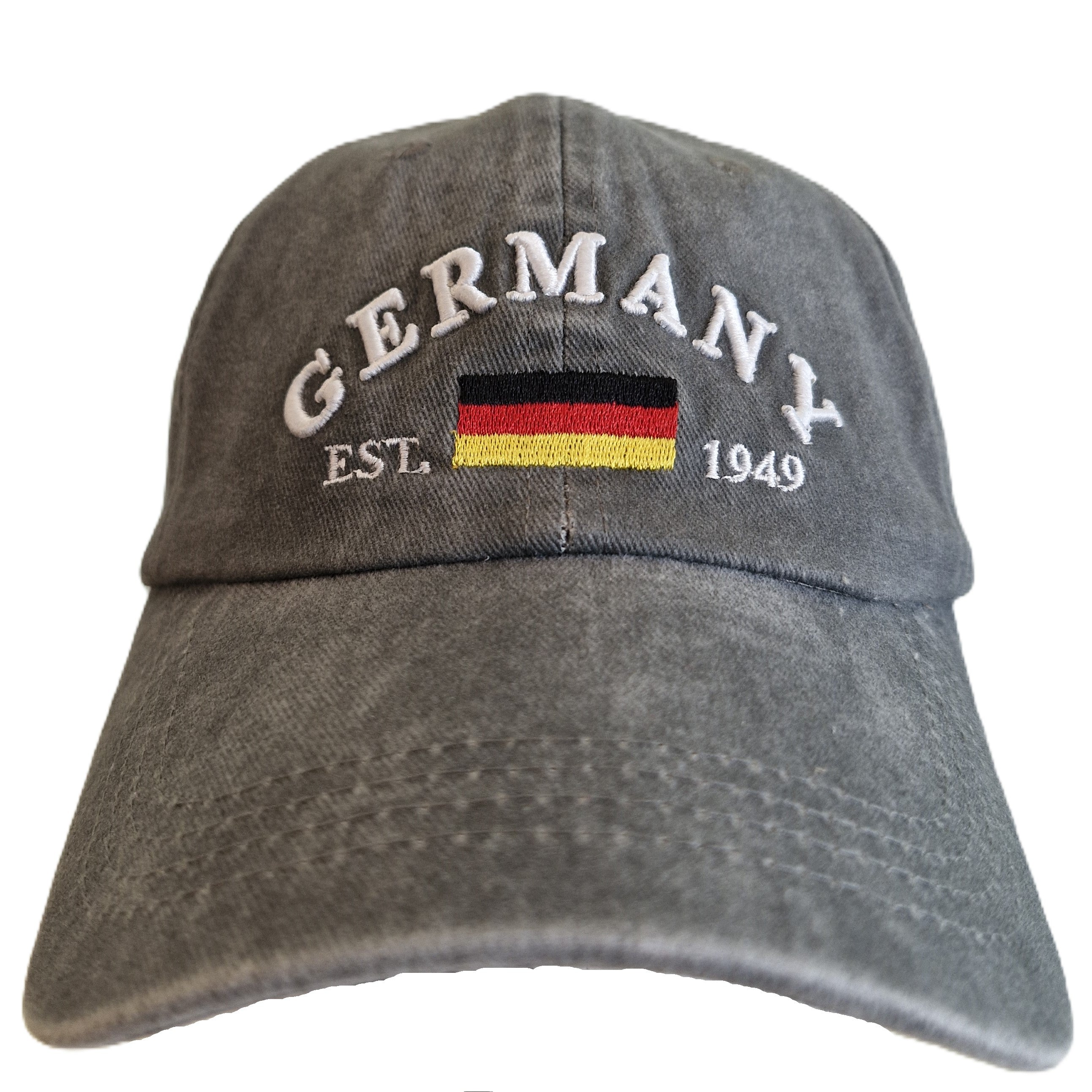 Cap washed Germany grey