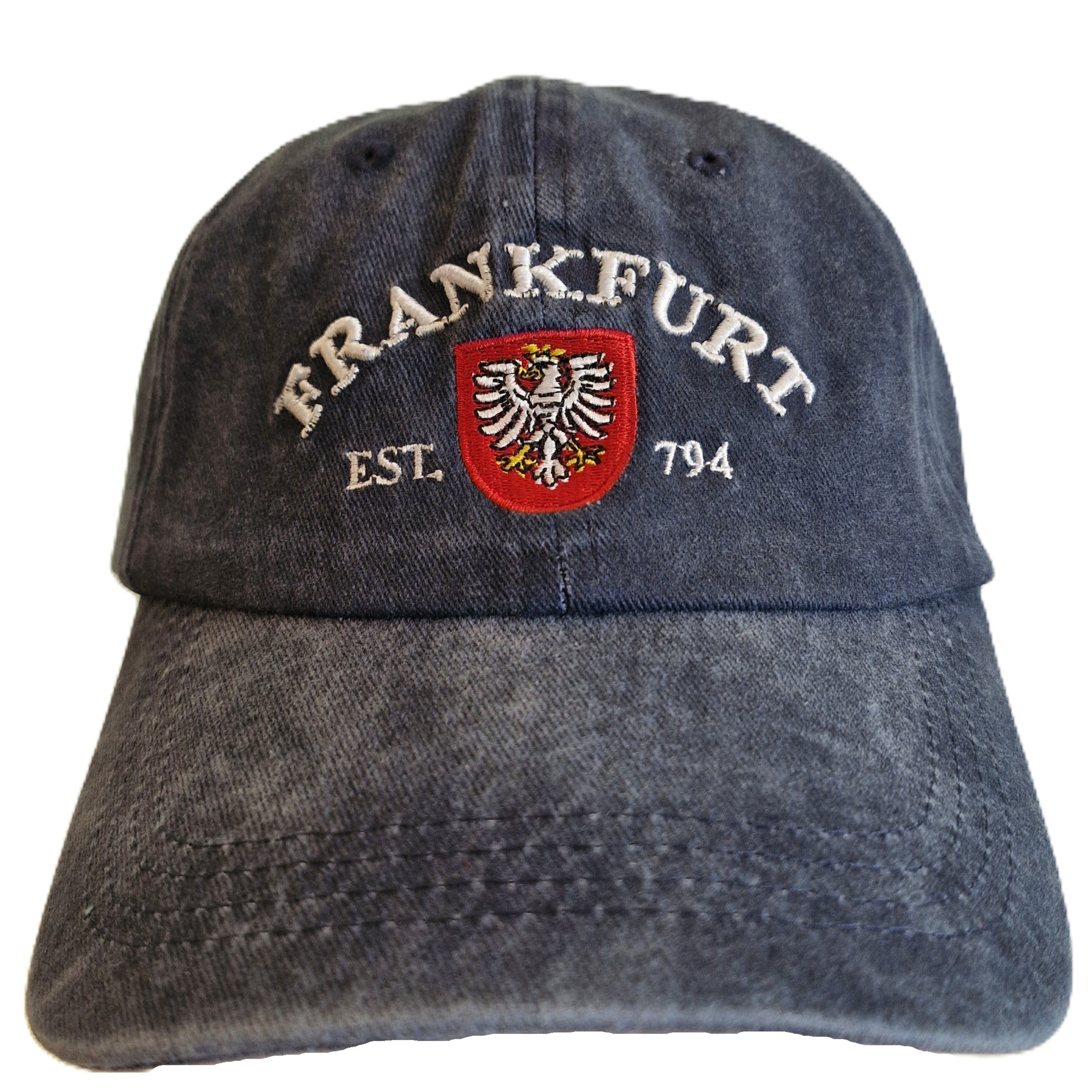 Cap washed Frankfurt blue
