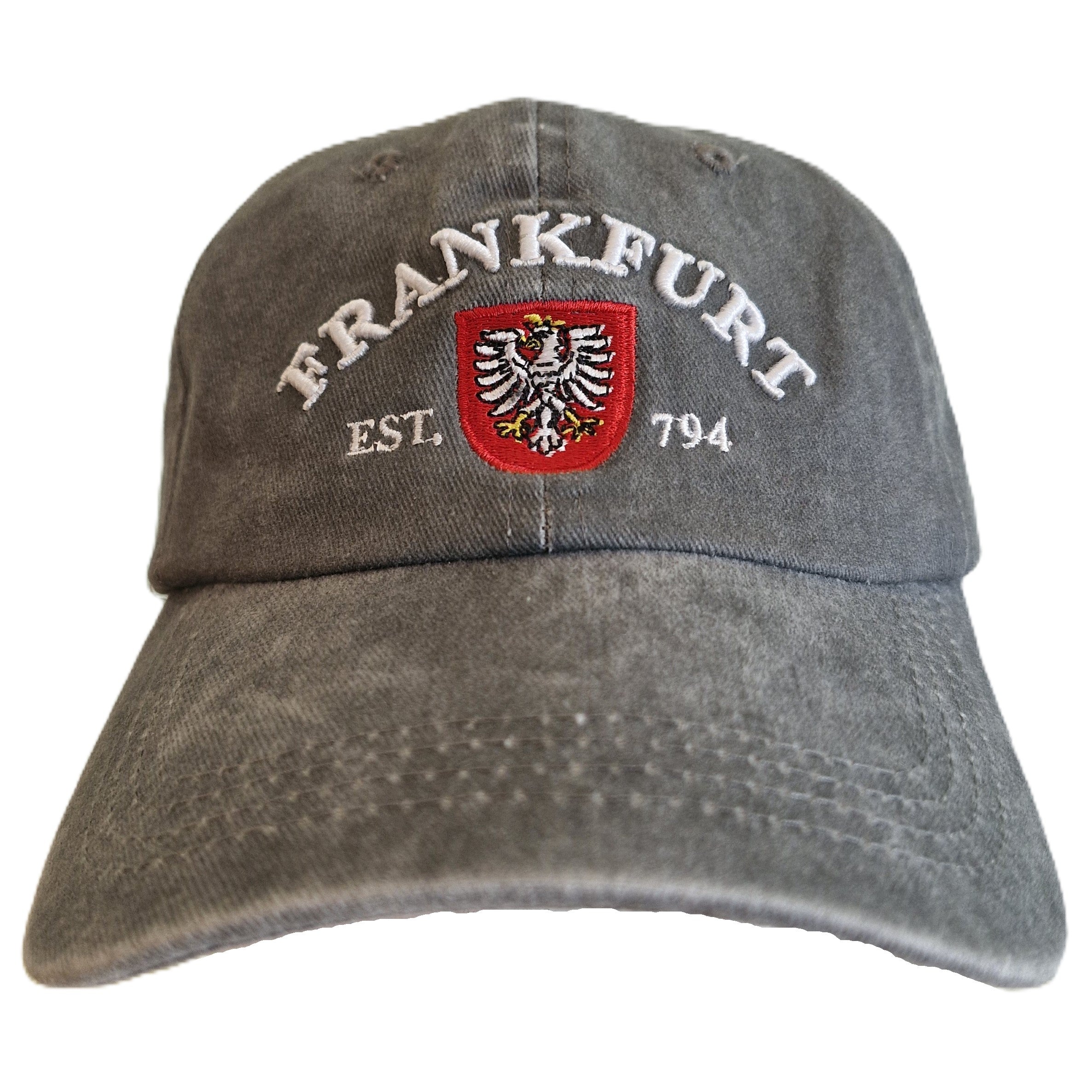 Cap washed Frankfurt grey