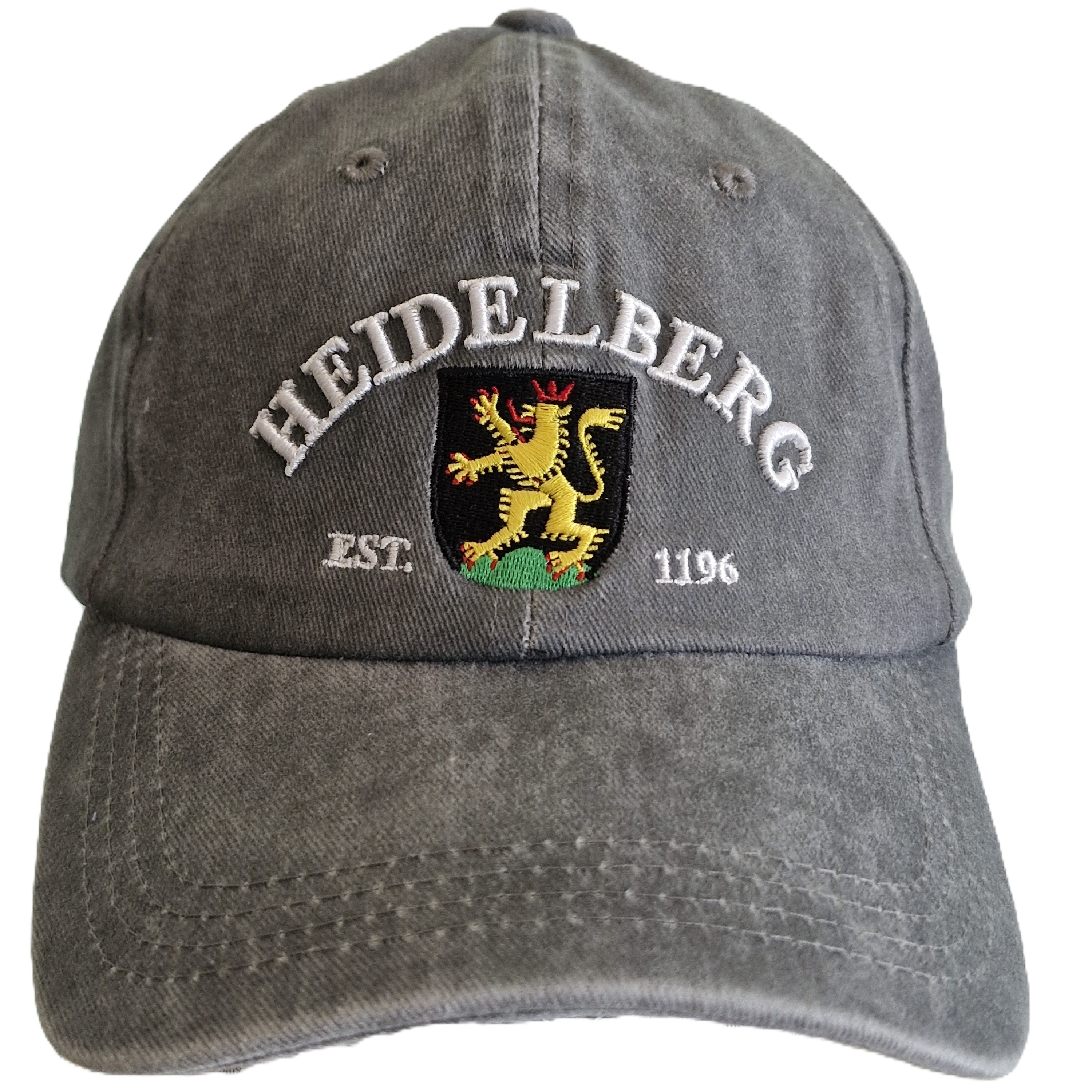 Cap washed Heidelberg grey