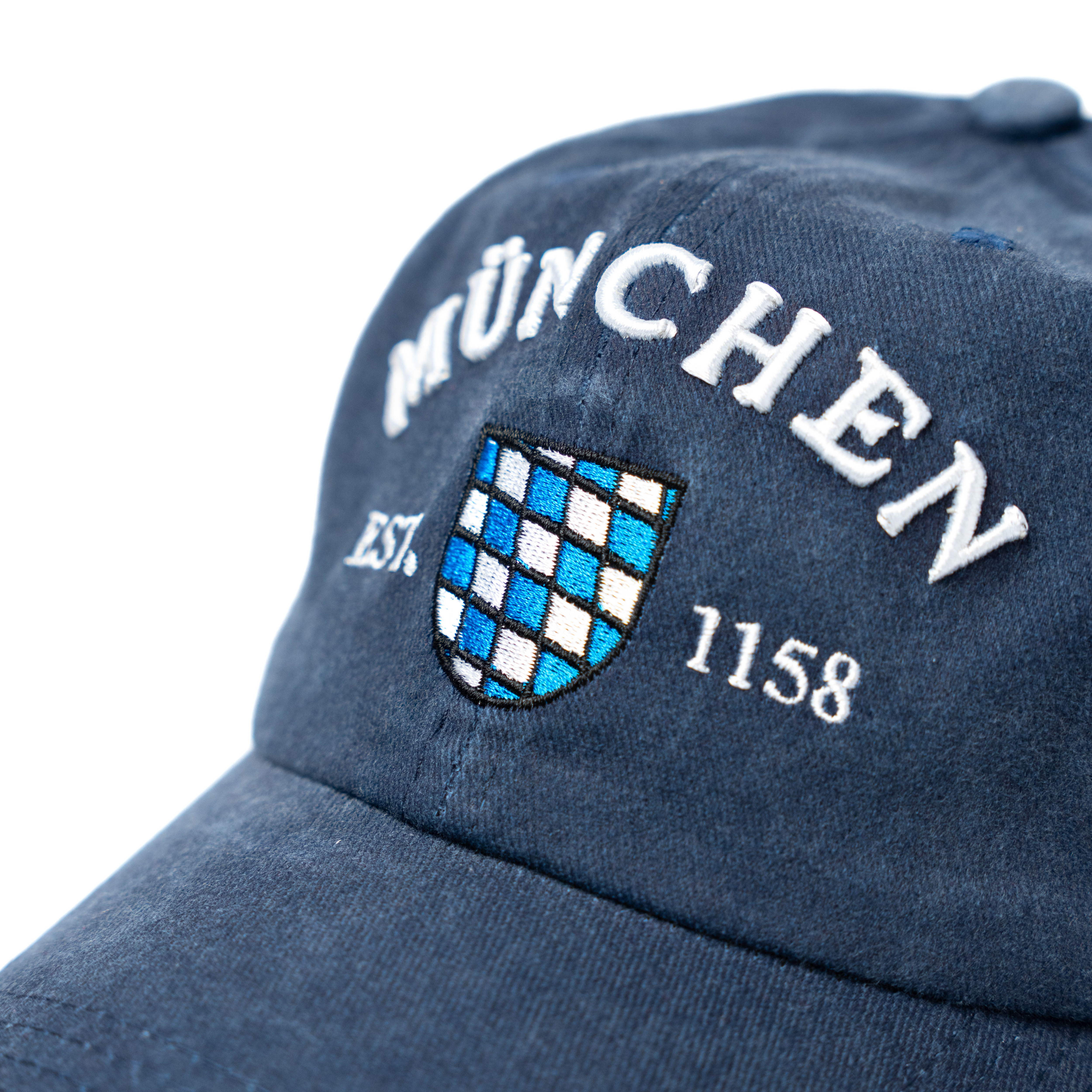 Cap washed München blau