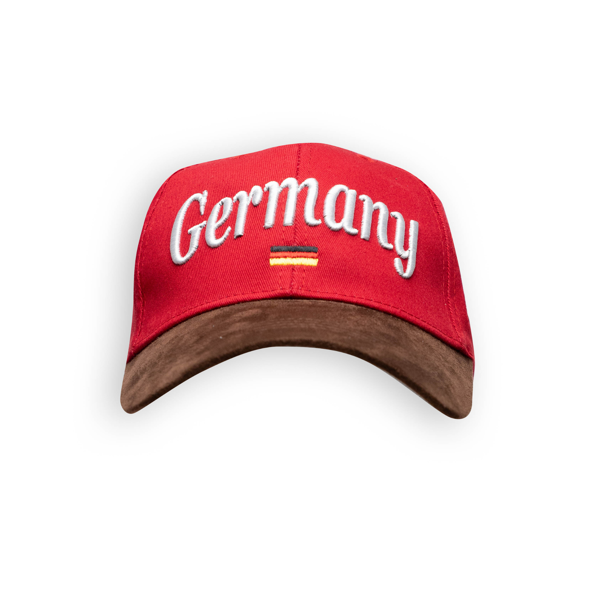 Cap Leder Germany rot