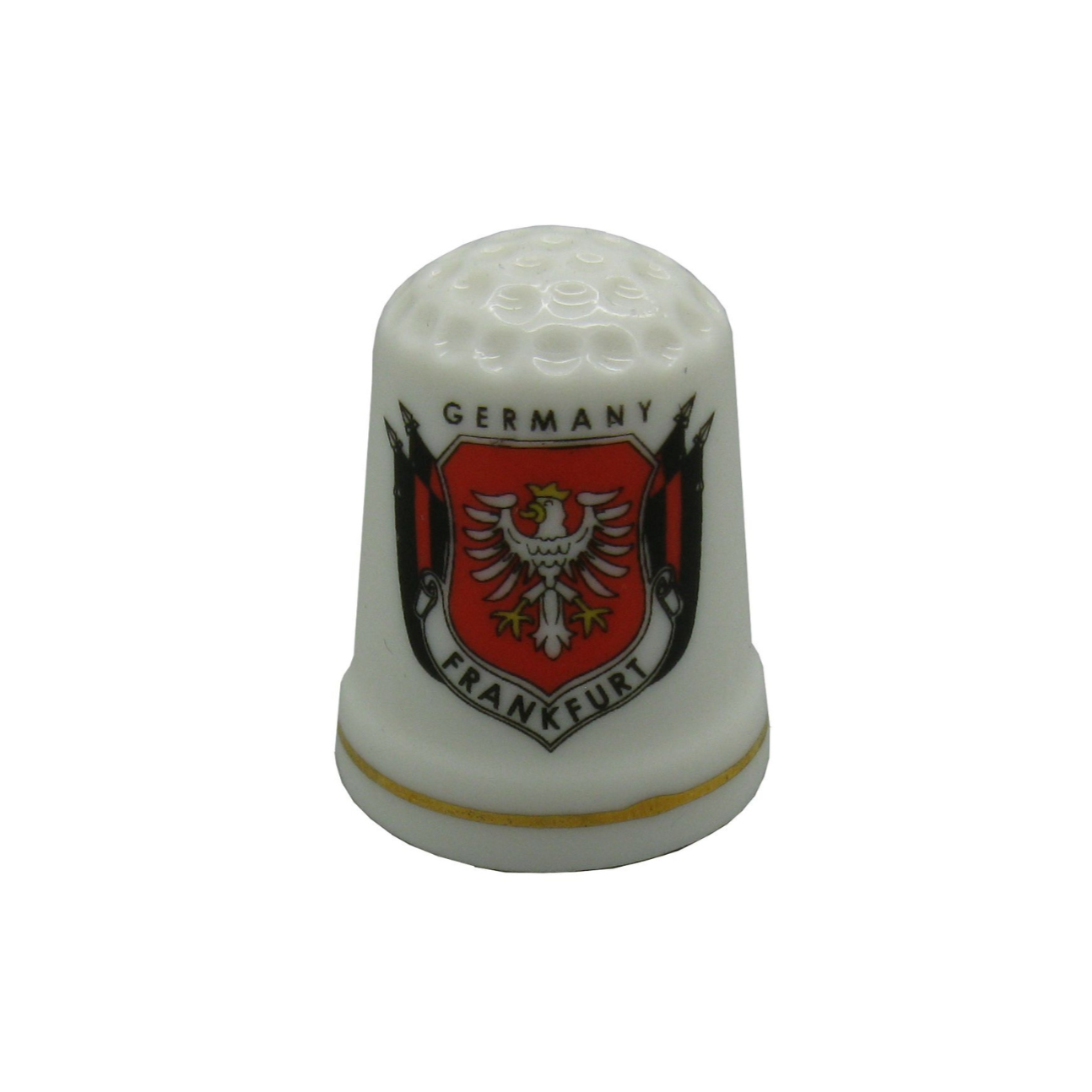 Thimble Porcelain Frankfurt Coat of Arms