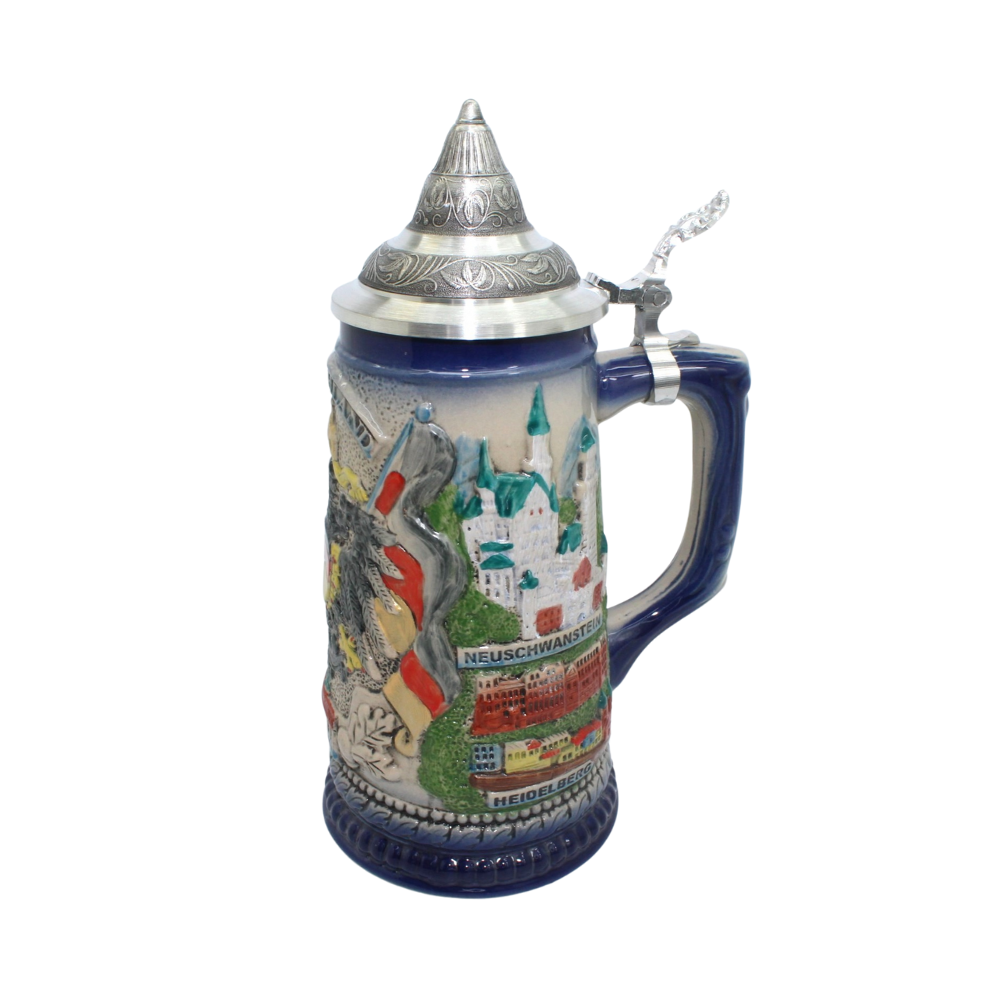 Large beer mug with Germany flag