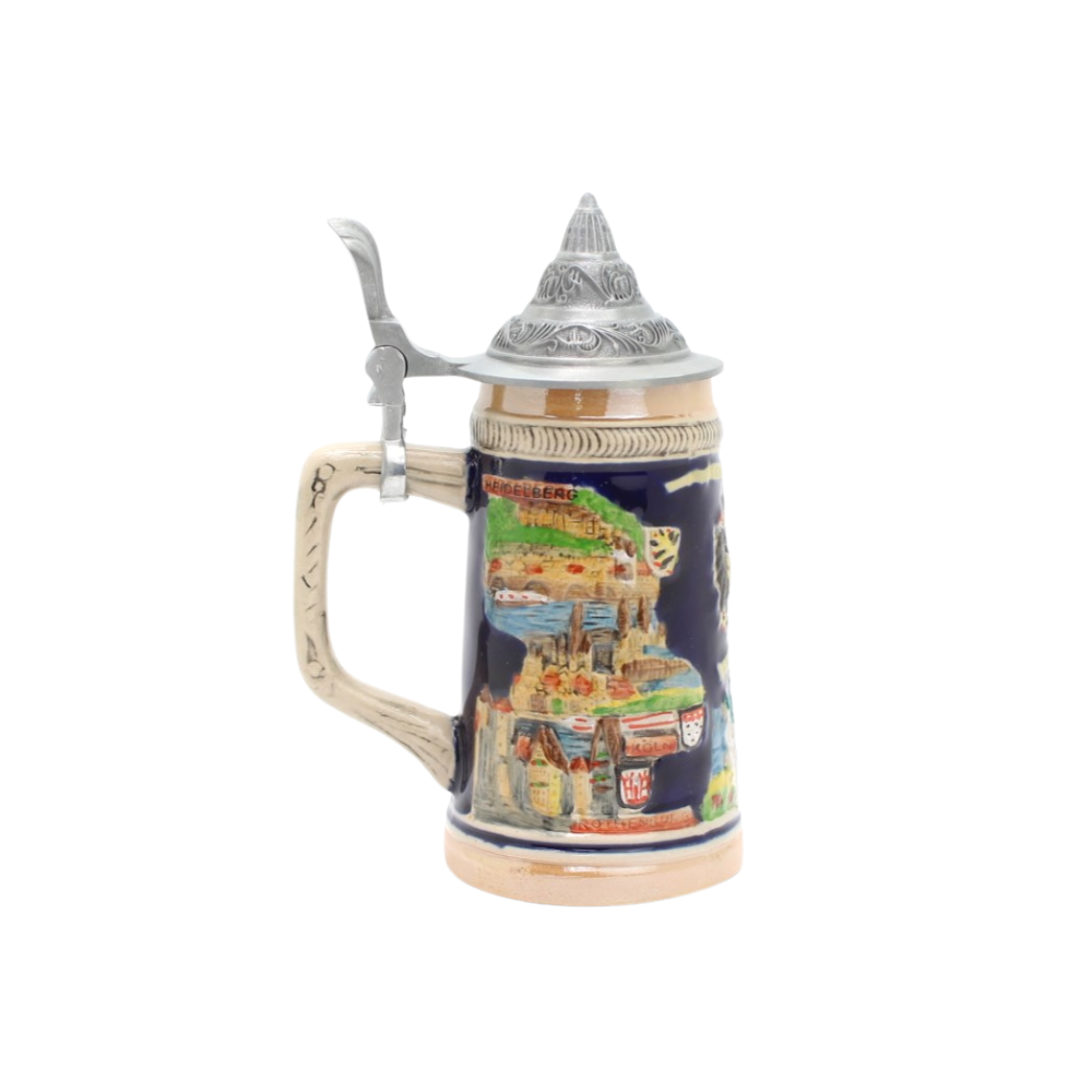 Small beer mug Germany plaque
