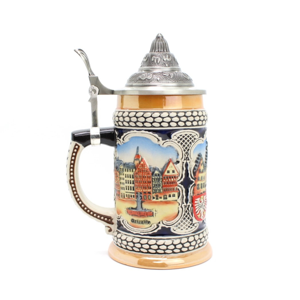 Large beer mug Frankfurt relief