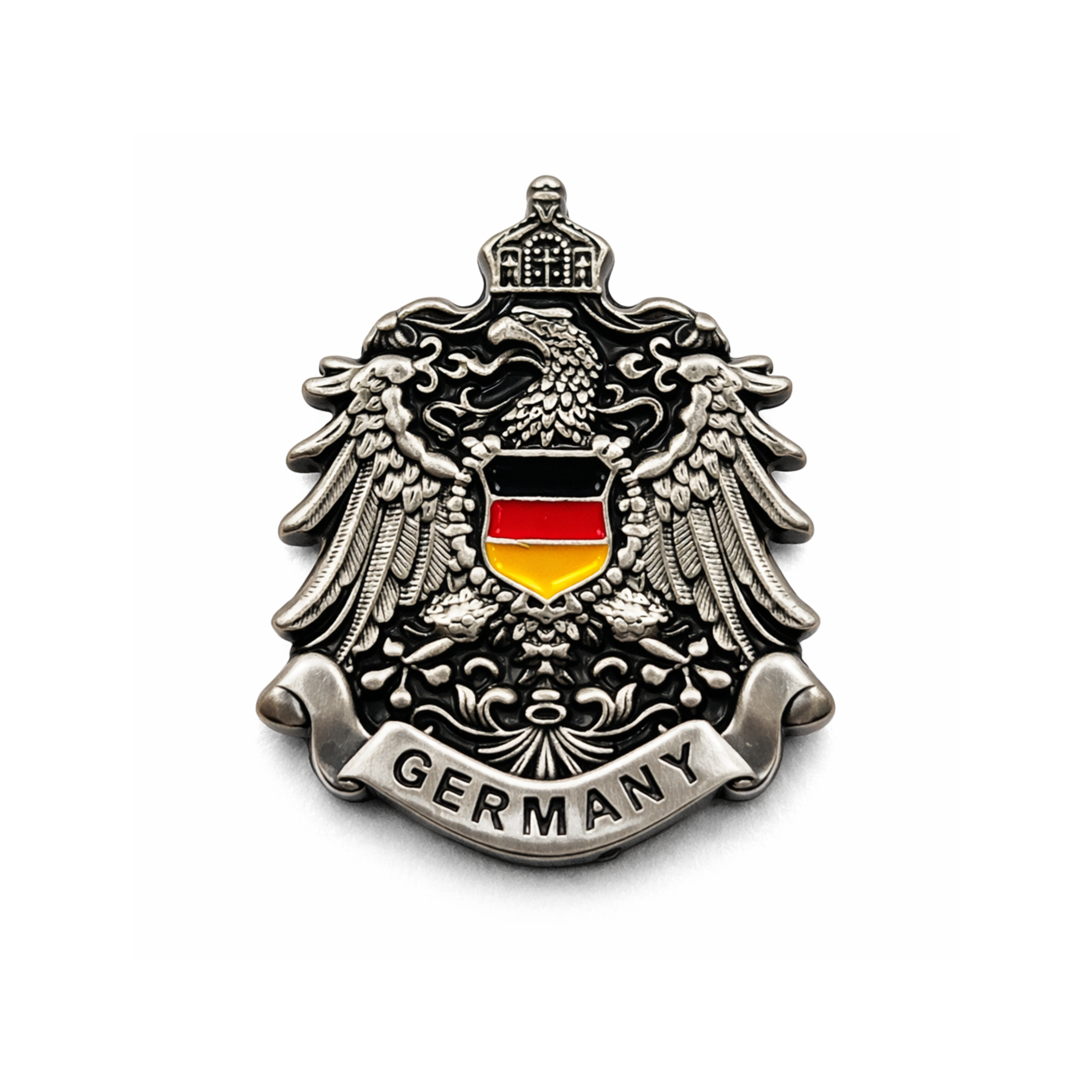 Antiker Germany-Pin mit Adler-Motiv, hochwertiger Anstecker im Vintage-Design