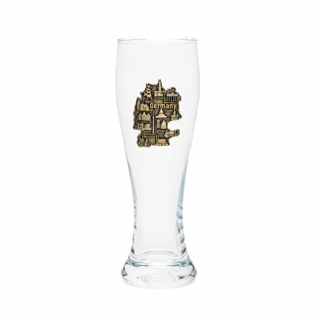 Amend Souvenir Weizenglas 0,3L Karte Metall- Amend Souvenir