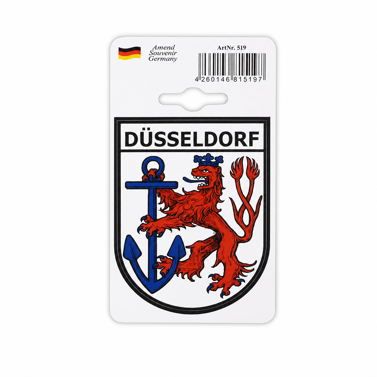 Amend Souvenir Aufkleber mit Düsseldorf-Wappen – Deutschland Souvenir
