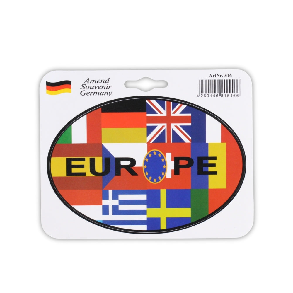 Ovaler Europa-Aufkleber – Sticker Deutschland Souvenir