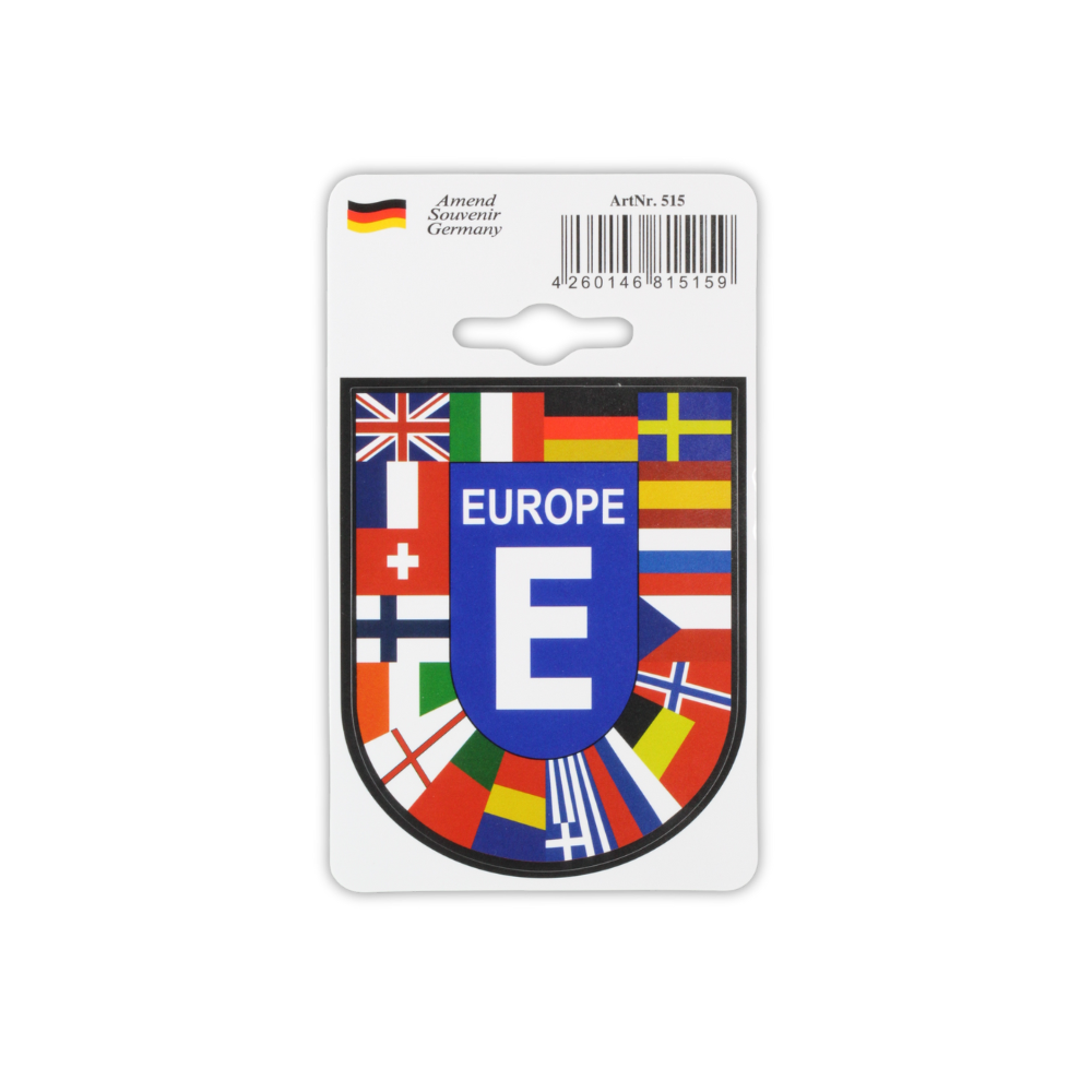 Aufkleber mit Europa-Wappen – Deutschland Souvenir