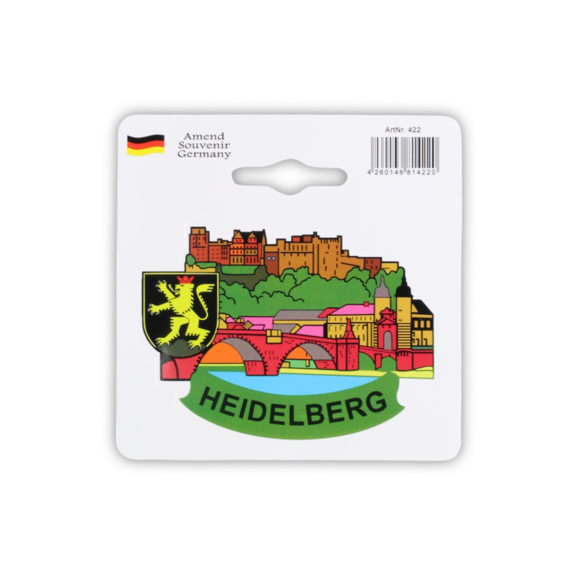 Aufkleber mit Heidelberg-Ansicht – Deutschland Souvenir