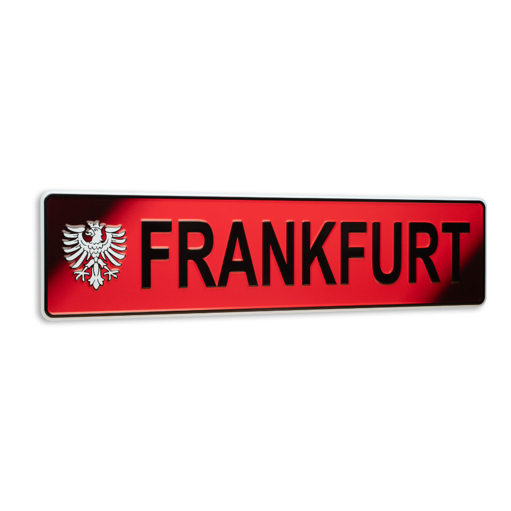 Autoschild Frankfurt bunt – Deutschland Souvenir