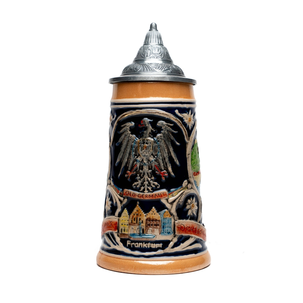 Amend Souvenir Großer Bierkrug mit Deutschland-Panorama Motiv – traditionelles Deutschland Souvenir