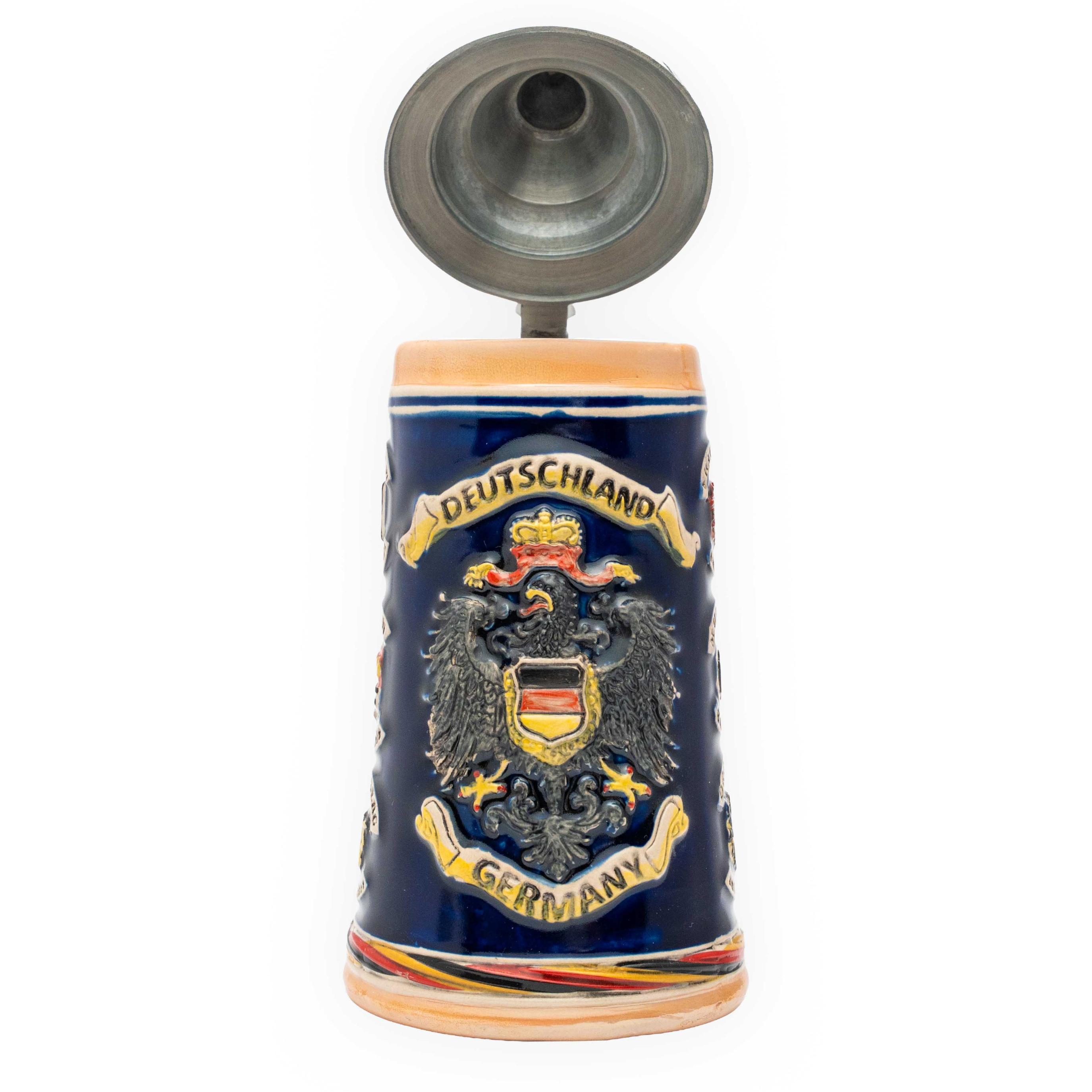 Amend Souvenir Großer Bierkrug mit verschiedenen Wappen von Städten als Motiv - Deutschland Souvenir