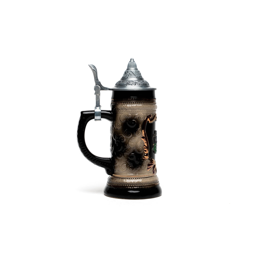 Kleiner Bierkrug mit Heidelberg-Plakette – traditionelles Deutschland Souvenir