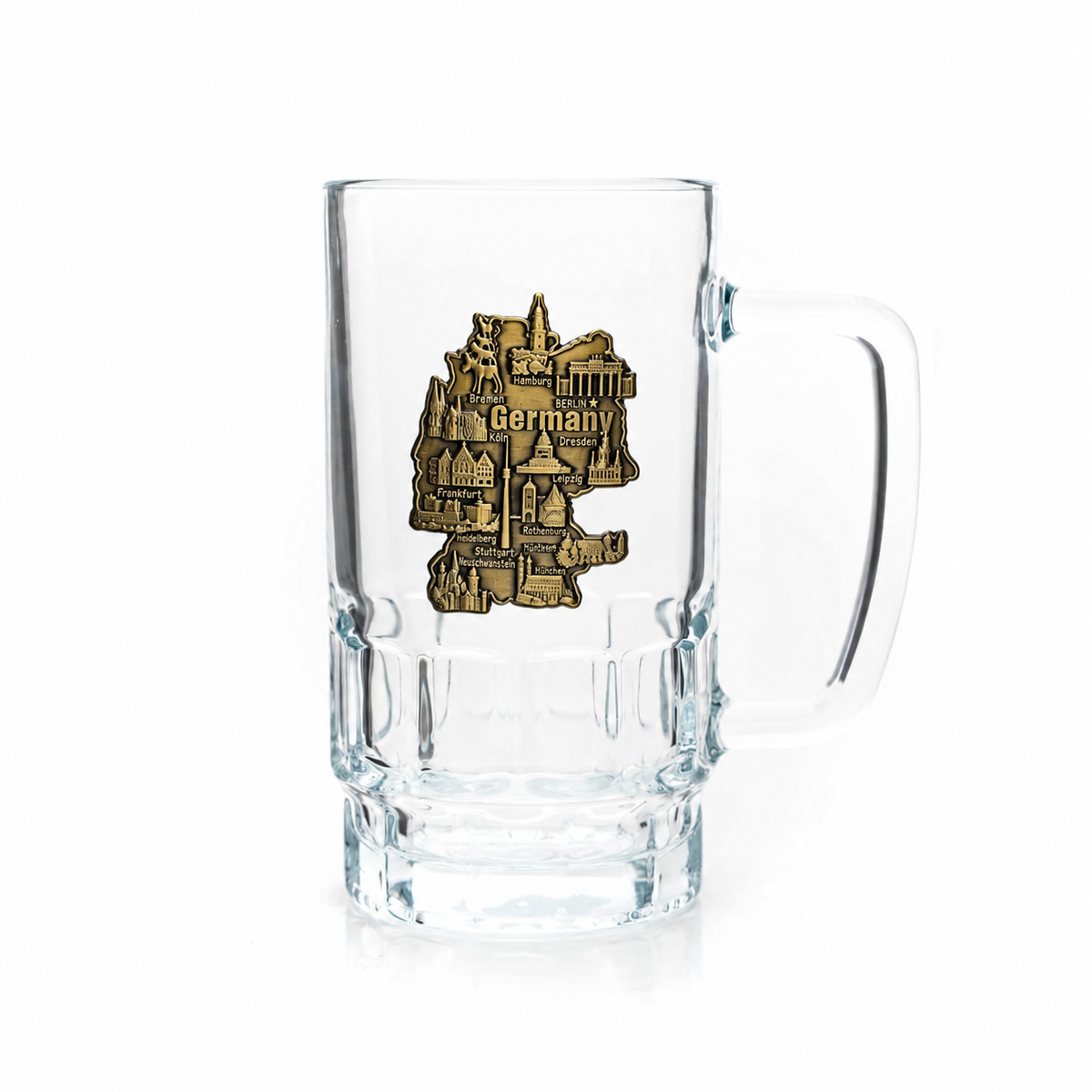 Amend Souvenir Bierseidel 0,4L Karte Metall- Amend Souvenir