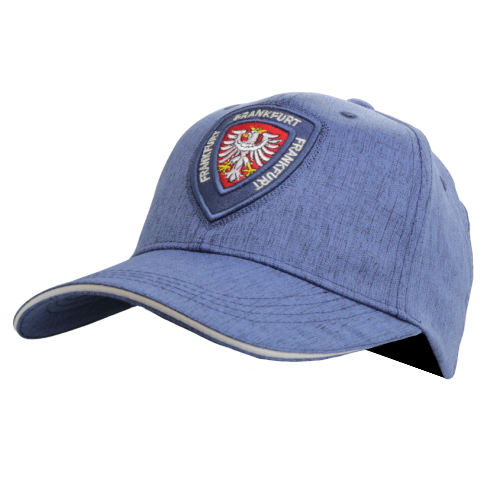 Blaue Cap mit Frankfurt-Wappen auf der Vorderseite – Germany Souvenir
