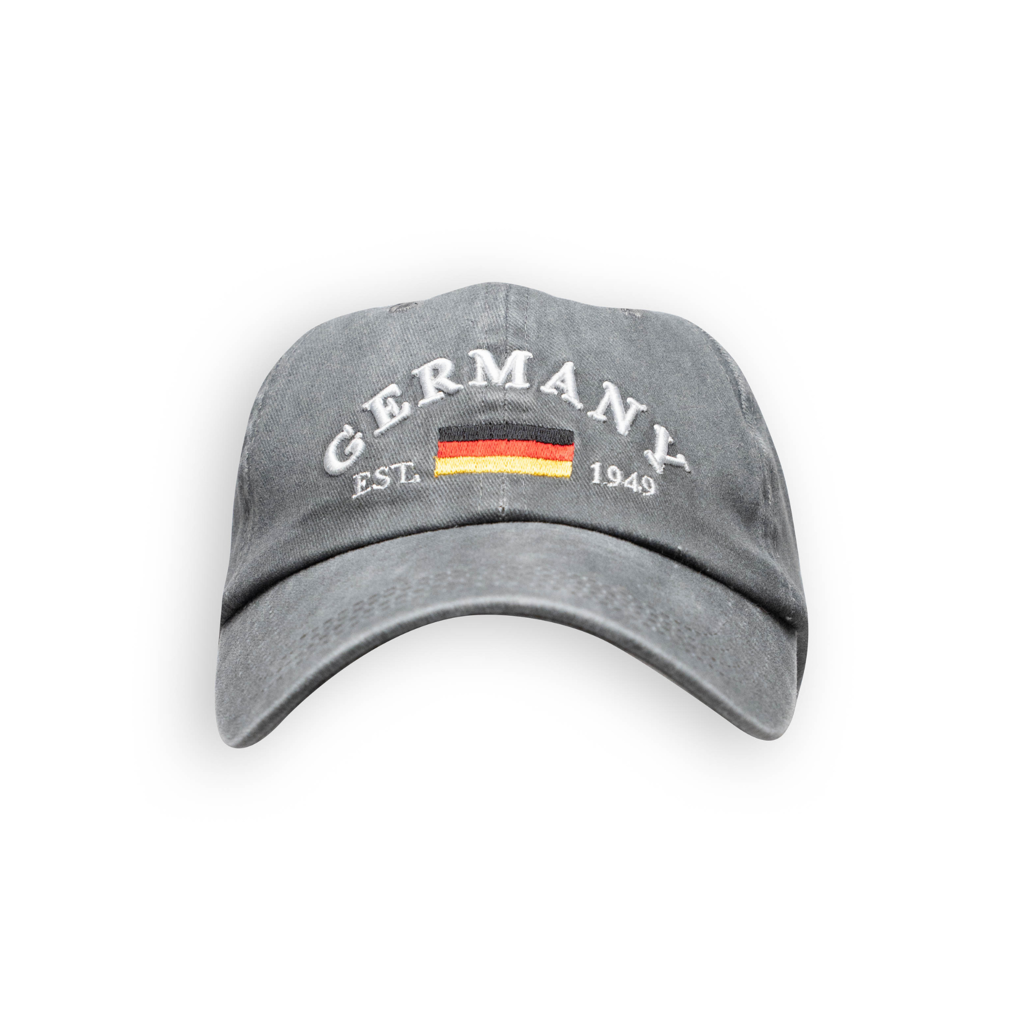 Grau gewaschene Cap mit Germany-Schriftzug – Deutschland Souvenir