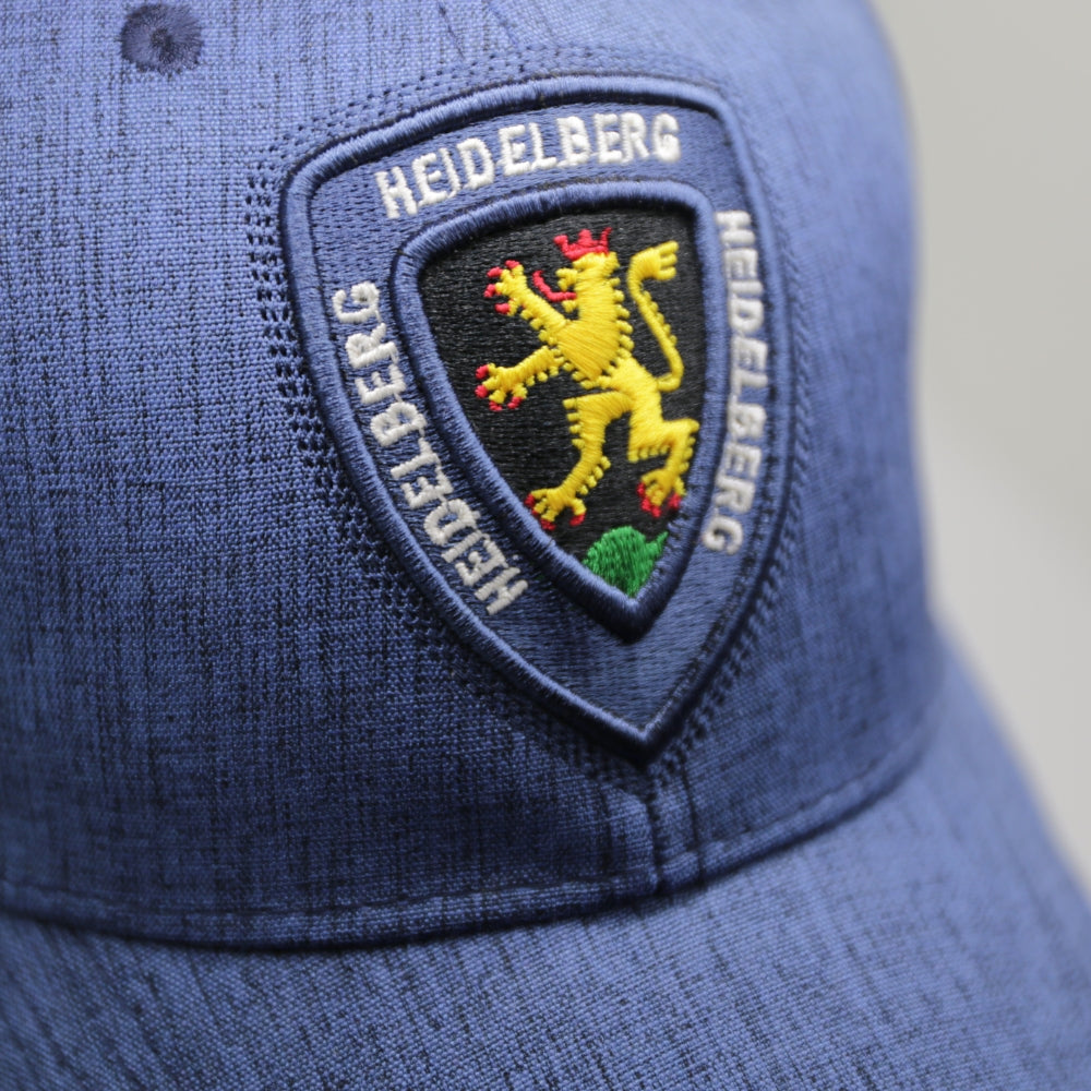 Blaue Cap mit Heidelberg-Wappen auf der Vorderseite – Germany Souvenir