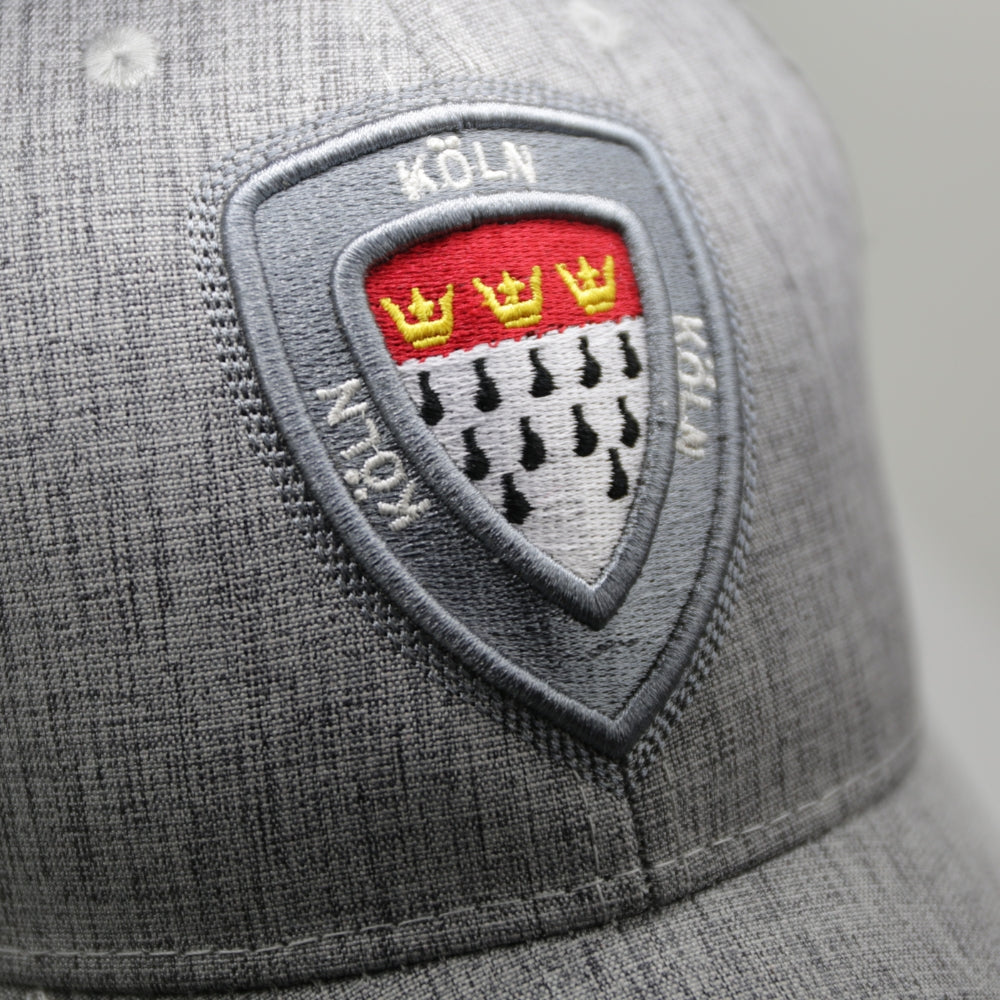 Graue Cap mit Köln-Wappen auf der Vorderseite – Germany Souvenir