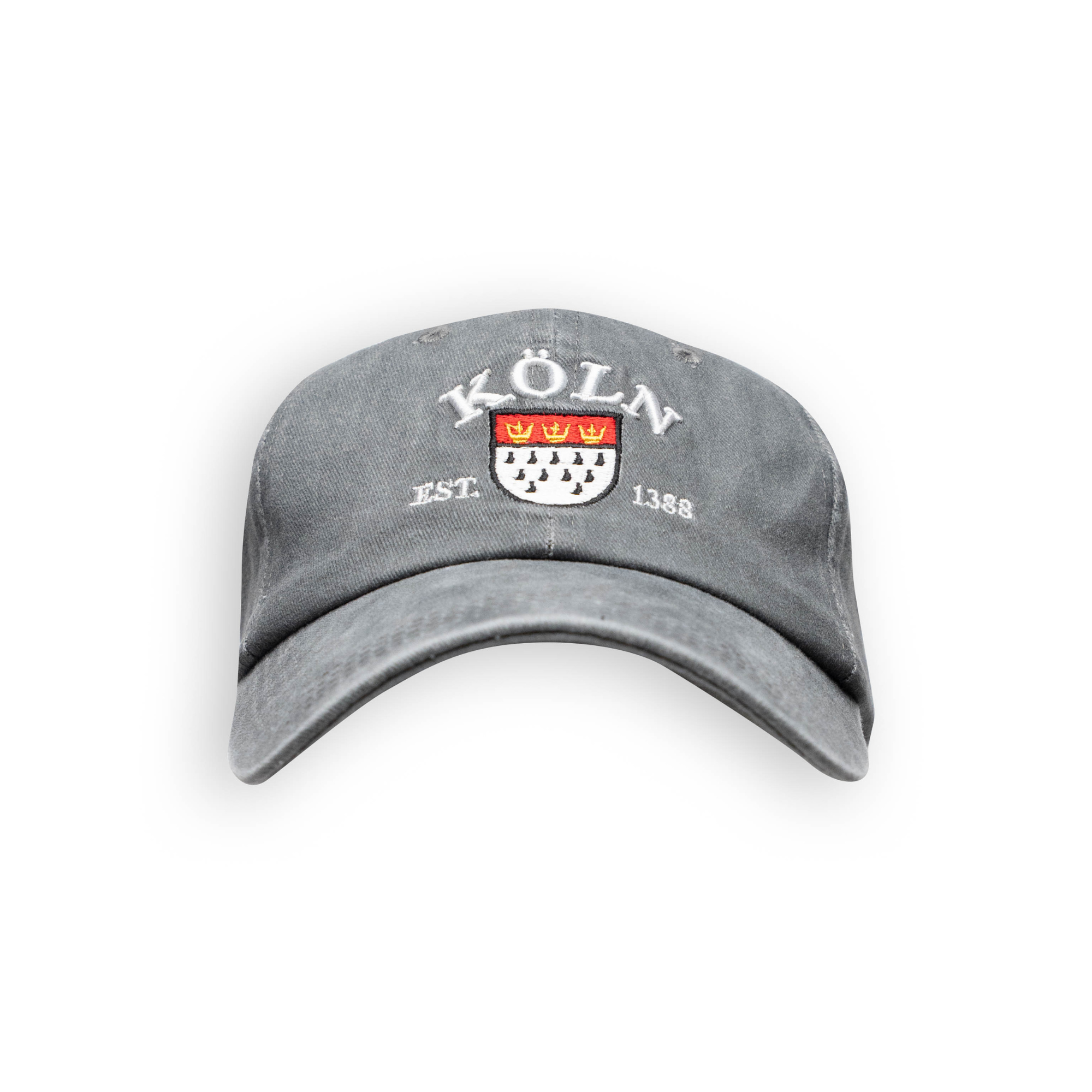 Grau gewaschene Cap mit Köln-Schriftzug – Deutschland Souvenir