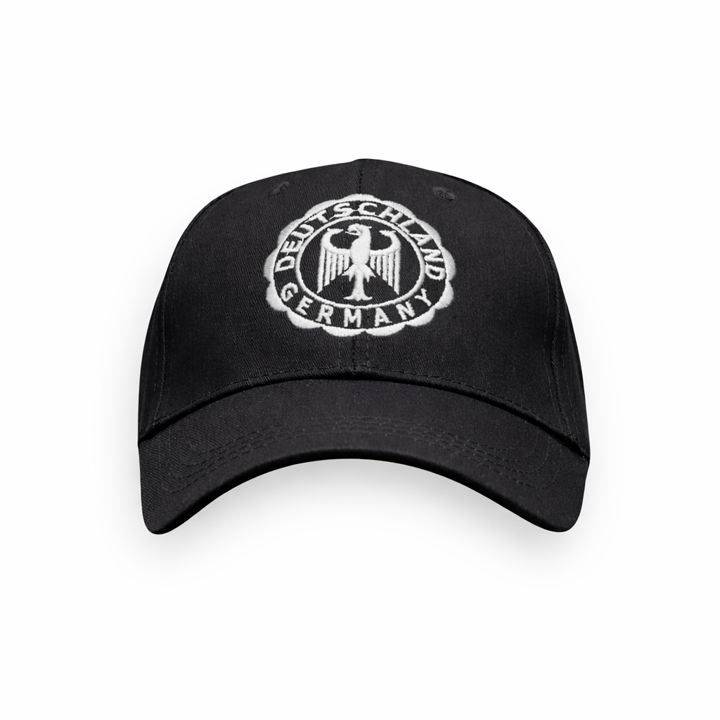 Cap silber rund schwarz – Deutschland Souvenir