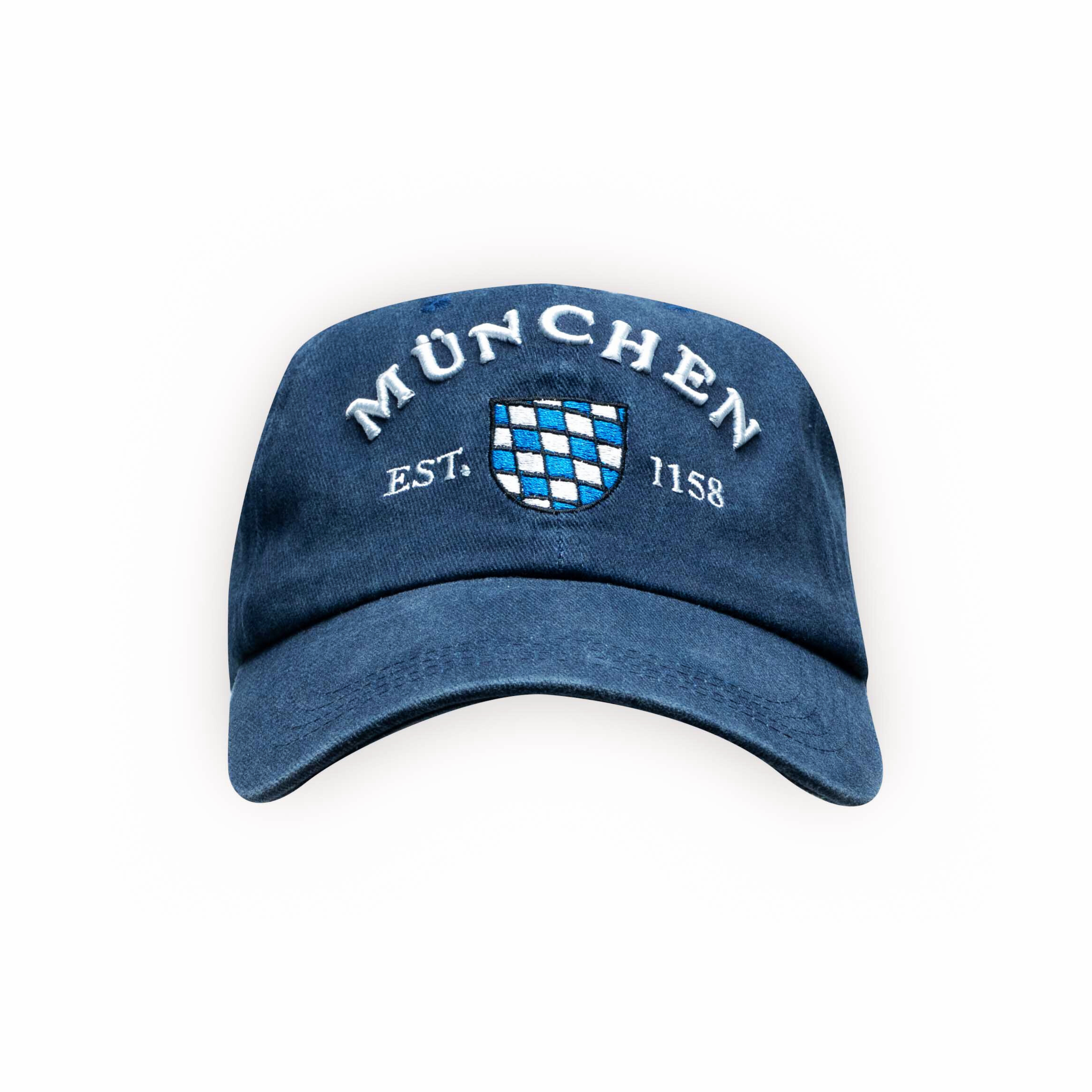 Amend Souvenir Verwaschene Cap mit München-Schriftzug in blau