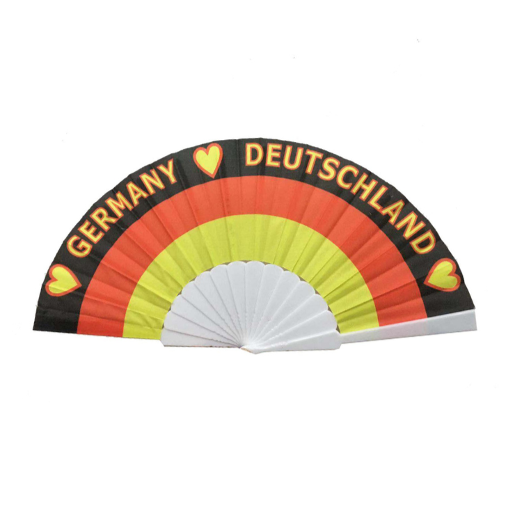 Amend Souvenir Fächer in den Farben schwarz-rot-gelb - Amend Souvenir