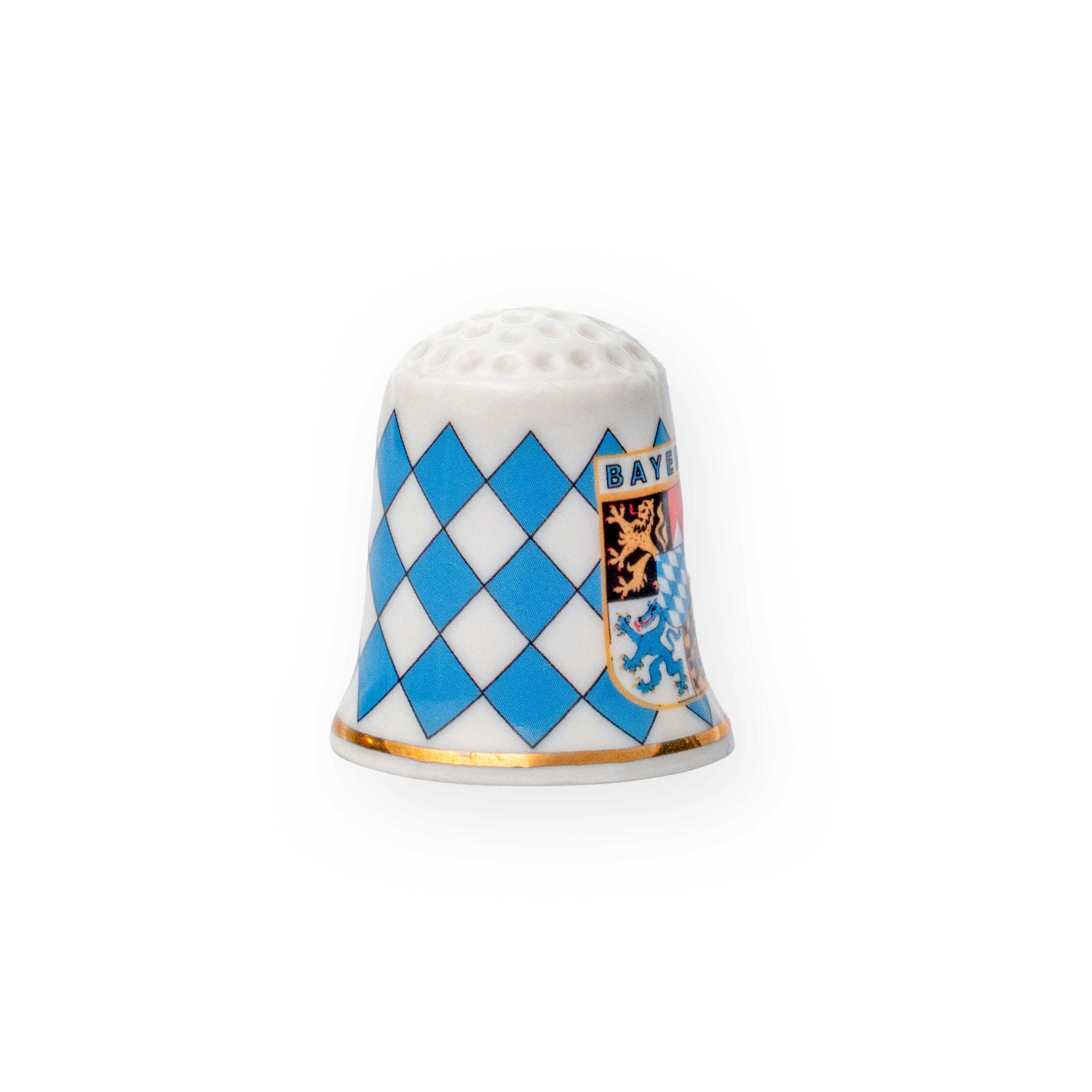 Amend Souvenir Fingerhut mit Bayern-Motiv in den Farben blau-weiß - Amend Souvenir
