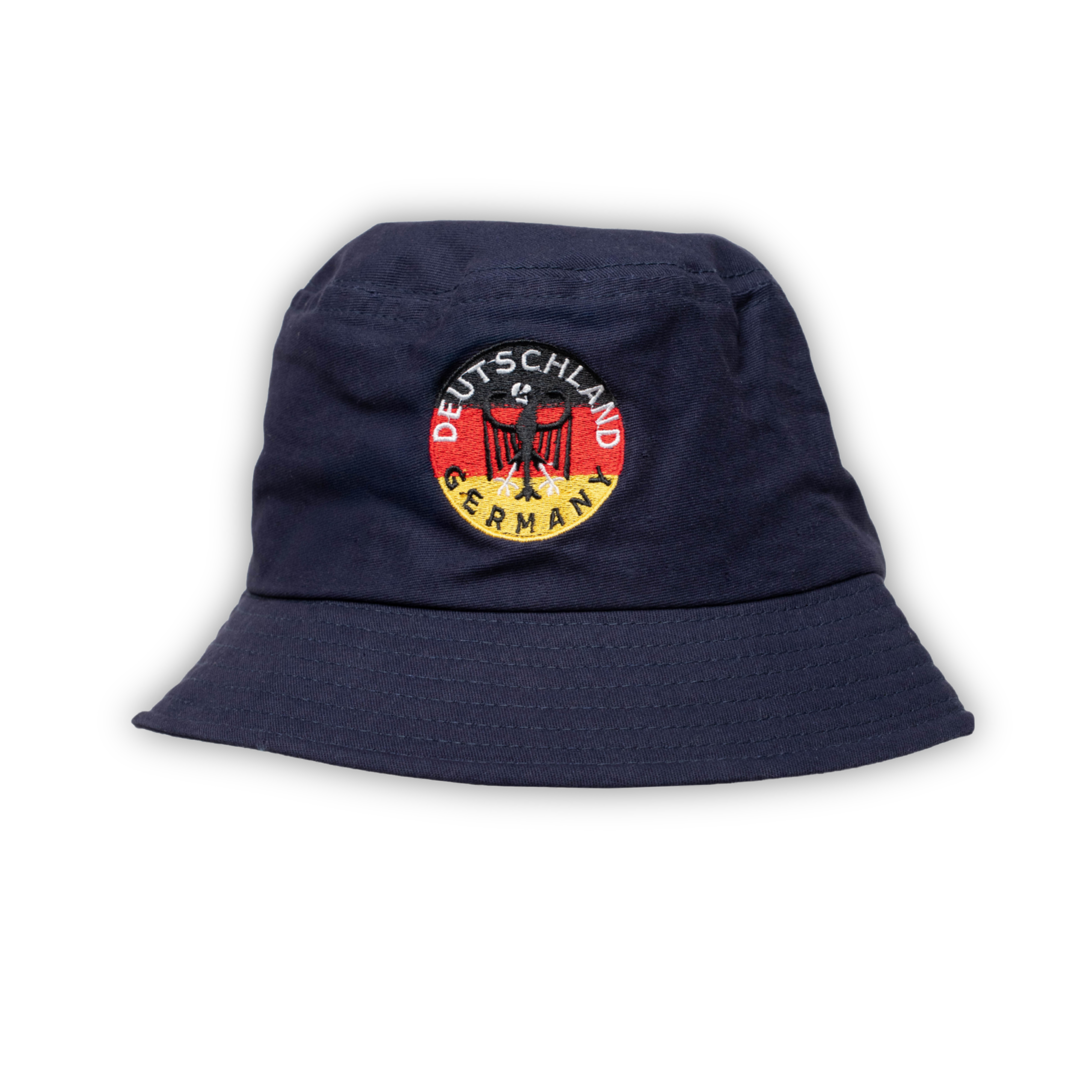 Marine Fischerhut mit schwarz-rot-gelbem Adler als Motiv - Deutschland Souvenir