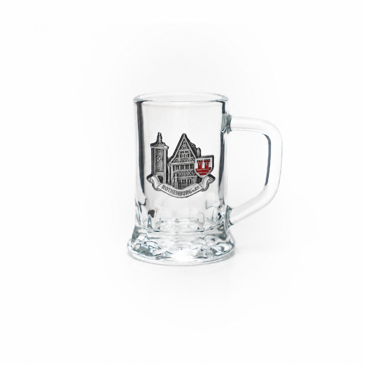 Amend Souvenir Glasseidel mini 2cl Rothenburg Metall- Amend Souvenir
