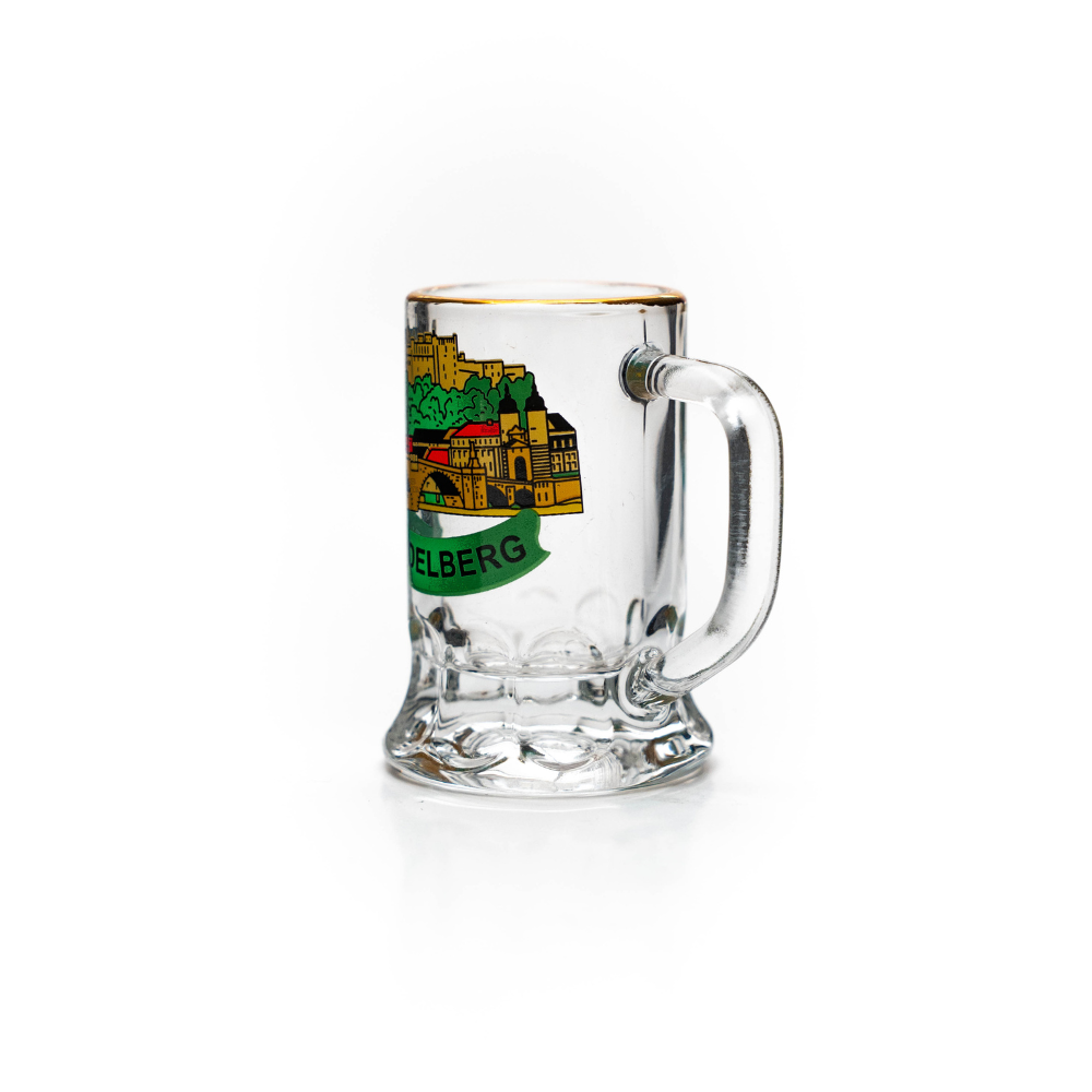 Mini-Glasseidel 2 cl Schnapsglas mit Heidelberg-Wappen – Bierglas / Shotglas Deutschland Souvenir