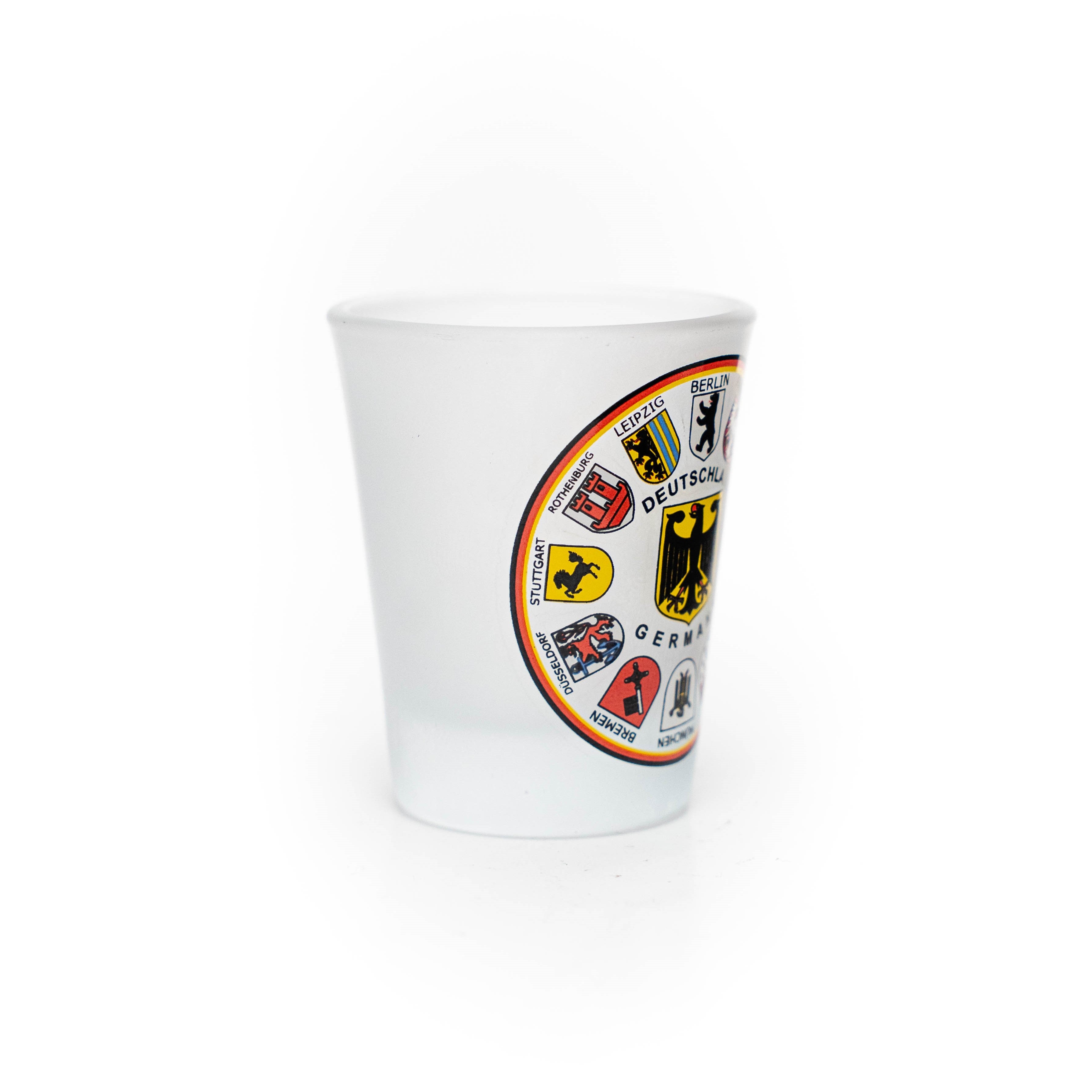 2-er Set Glasstamper mit Deutschland-Wappen – Deutschland Souvenir