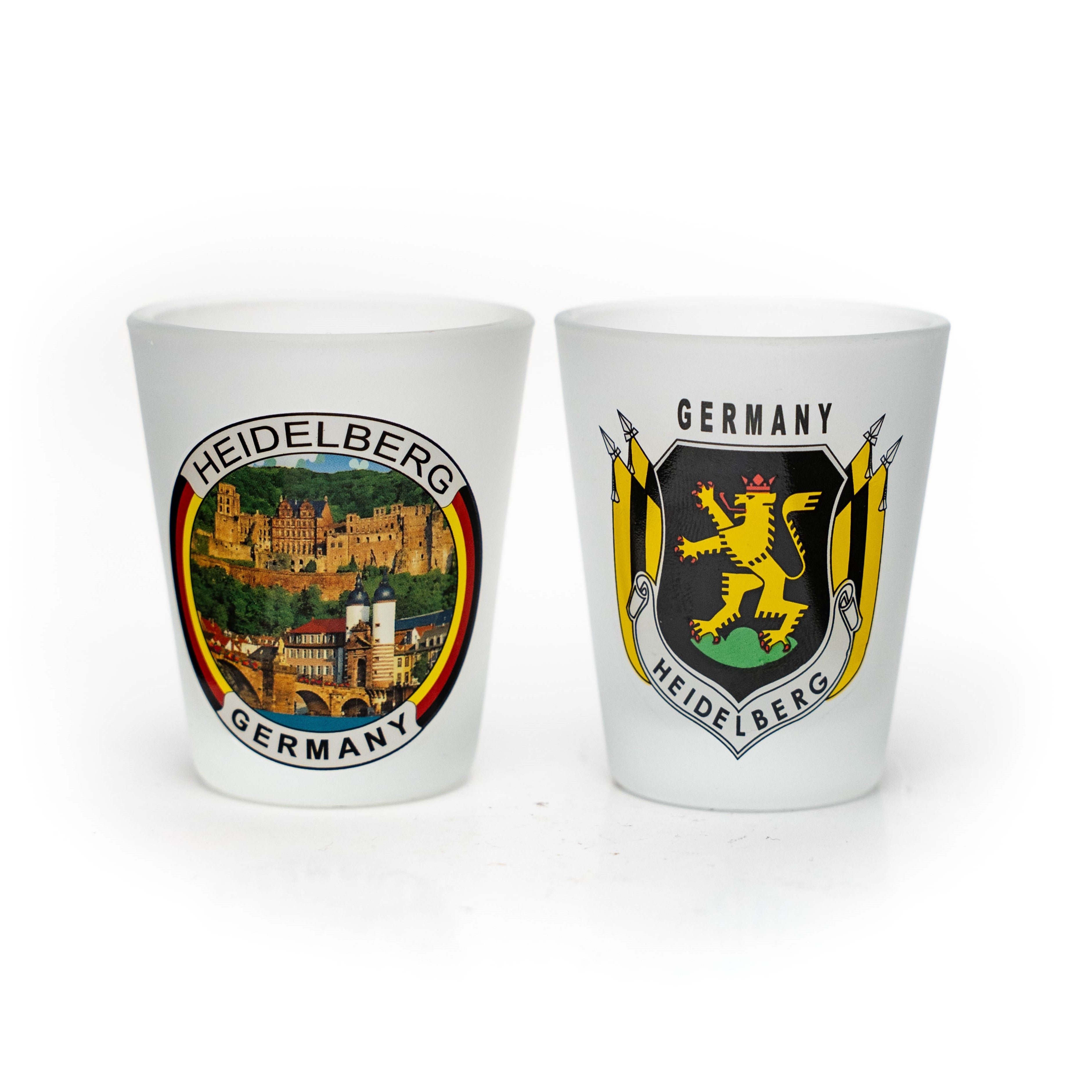 2-er Set Glasstamper mit Heidelberg-Motiv – Deutschland Souvenir