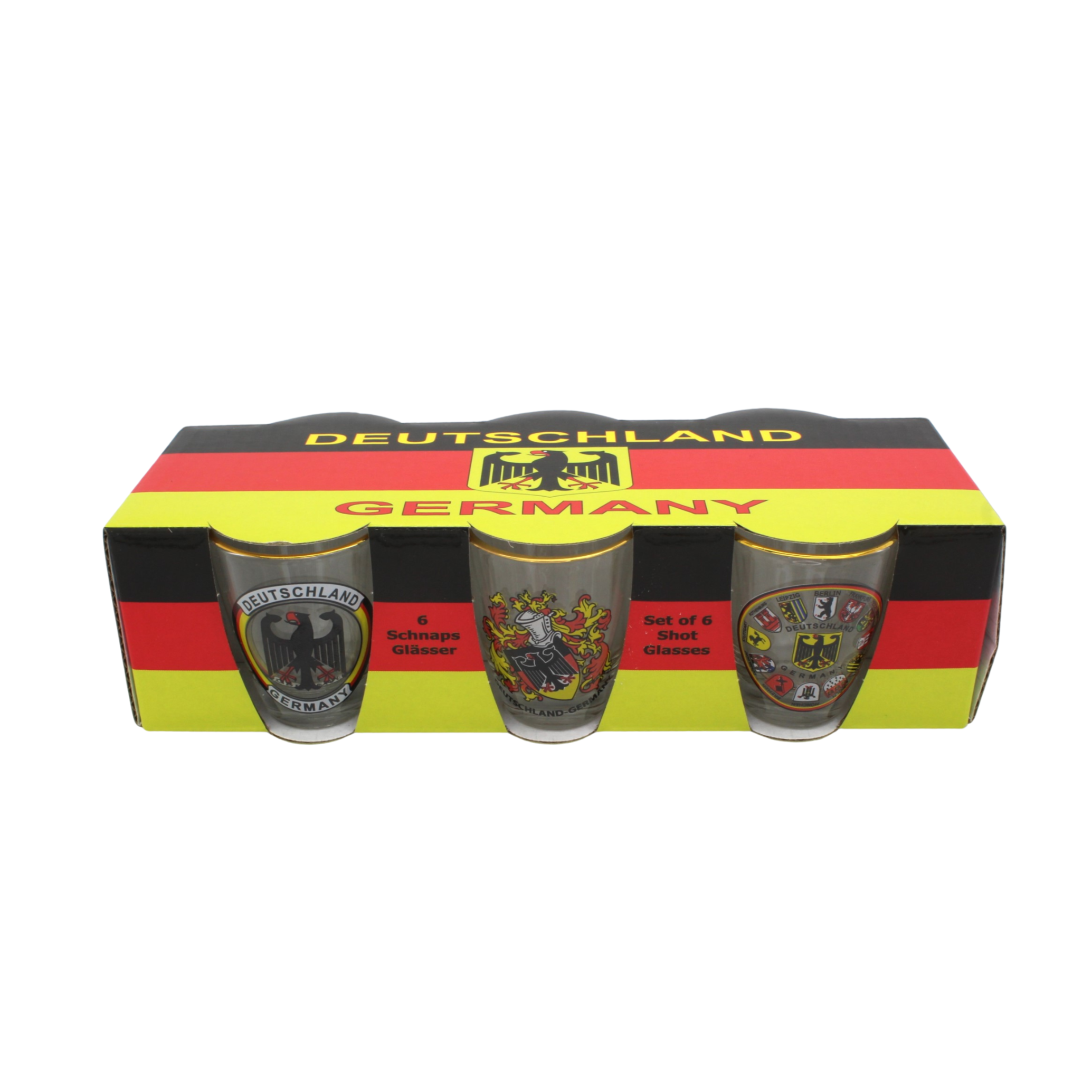 Glasstamper 6er-Set Deutschland – Deutschland Souvenir