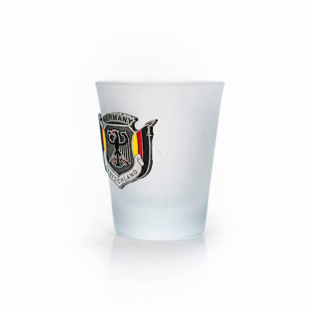 Amend Souvenir Glasstamper Wappen Metall matt- Amend Souvenir