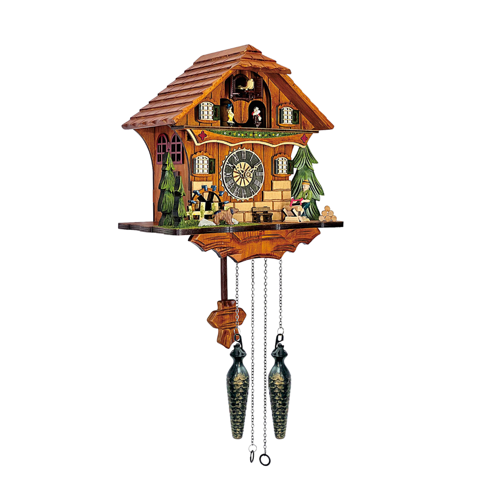 Kuckucksuhr im Chalet-Design aus Holz – Deutschland Souvenir