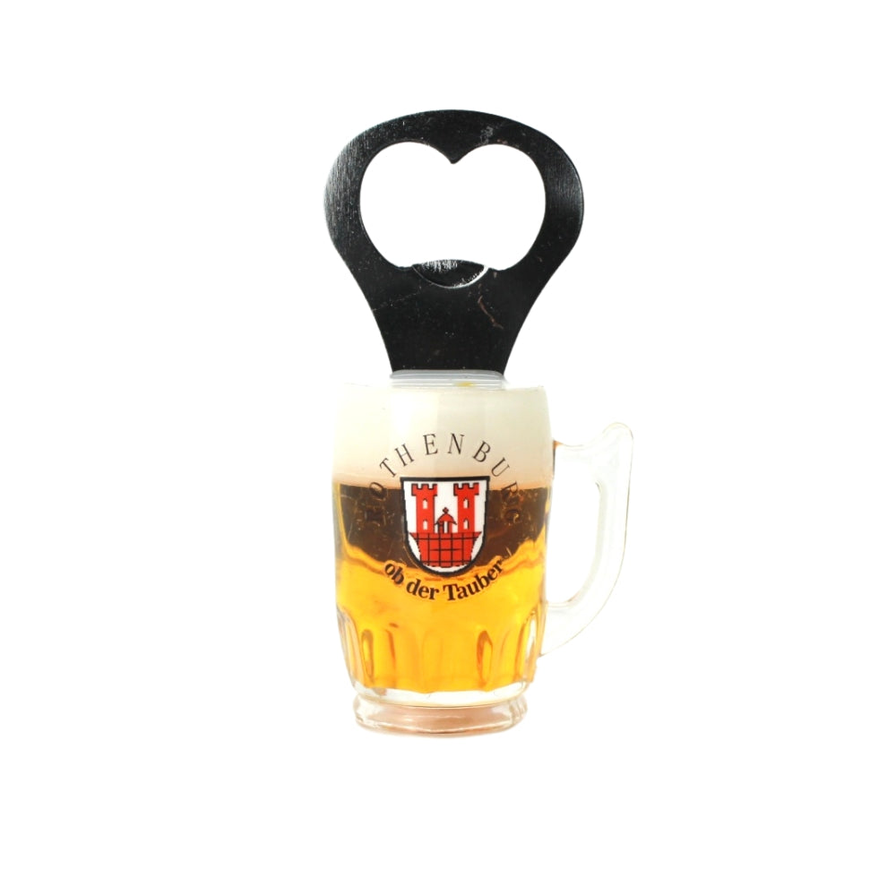 Magnet Bierglas mit Öffner Rothenburg