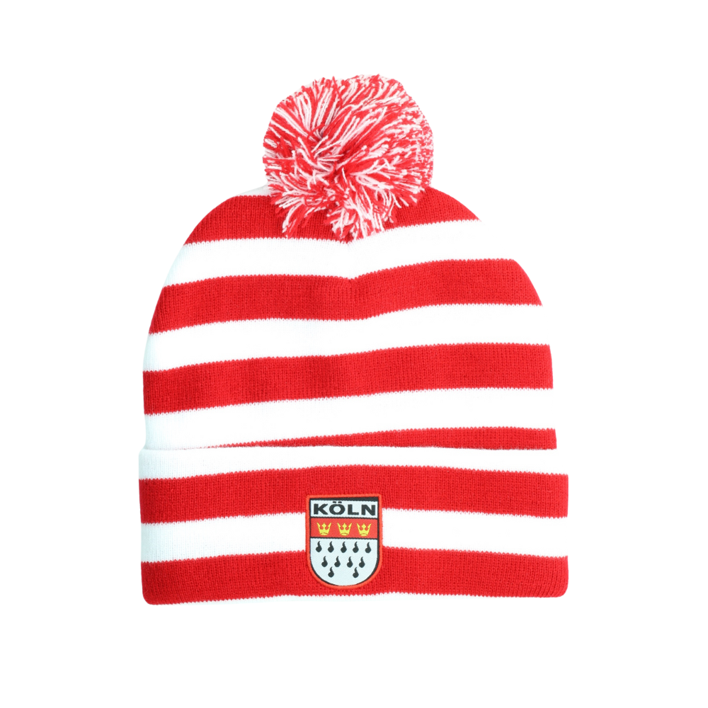 Mütze in Rot-Weiß mit Köln-Motiv – Deutschland Souvenir
