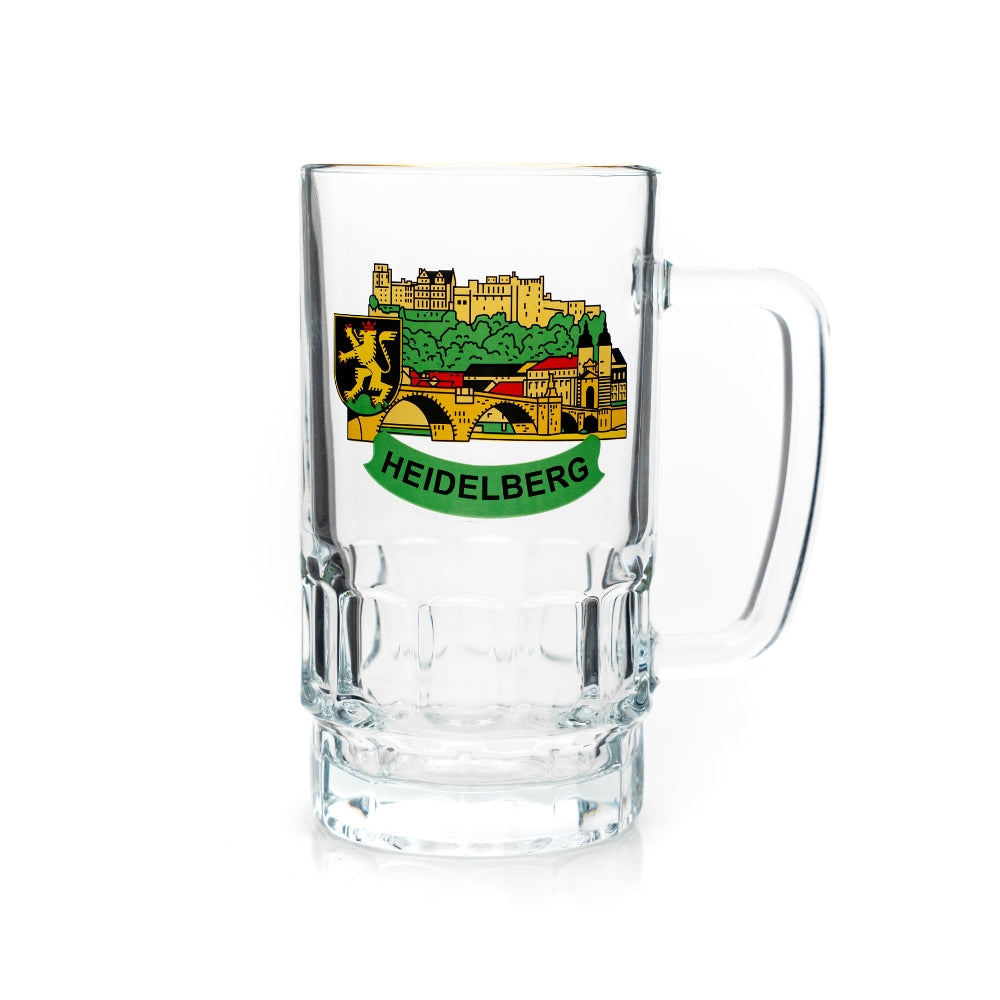 Partyseidel 0,4 l mit Heidelberg-Design – Bierglas Deutschland Souvenir