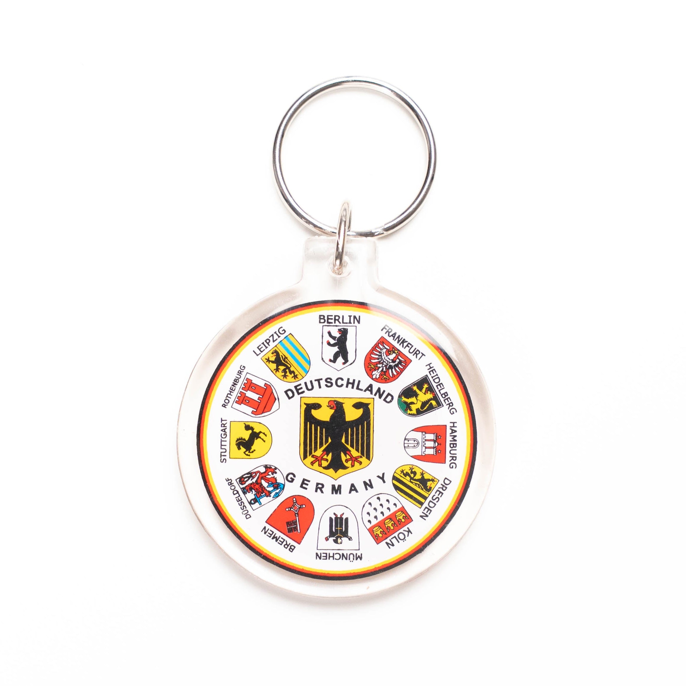 Schlüsselkette Acryl Wappenkranz – Deutschland Souvenir