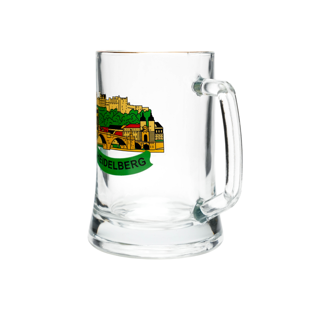 Amend Souvenir Sternbodenseidel 0,4 l mit Heidelberg-Wappen – Bierglas Deutschland Souvenir